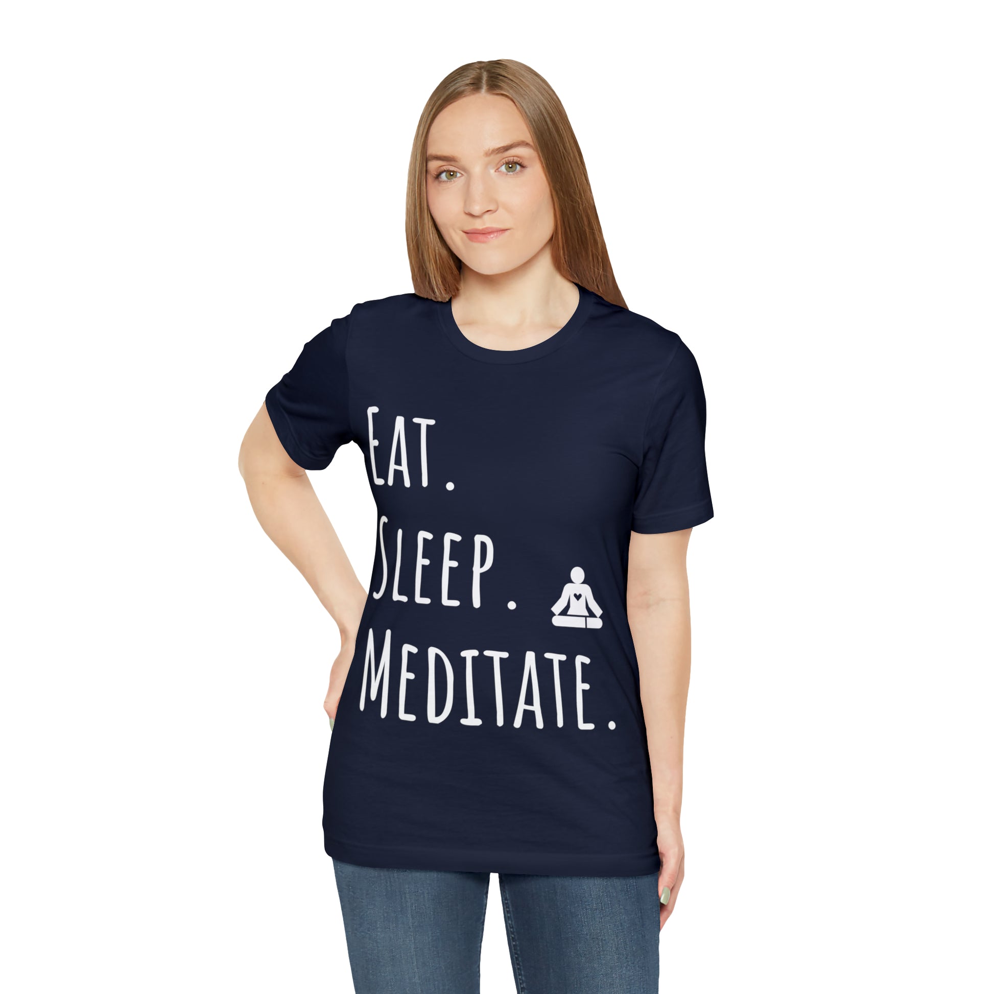 Eat. Sleep. Meditate. T-Shirt - Arjuna Rigby Art and Lifestyle Store