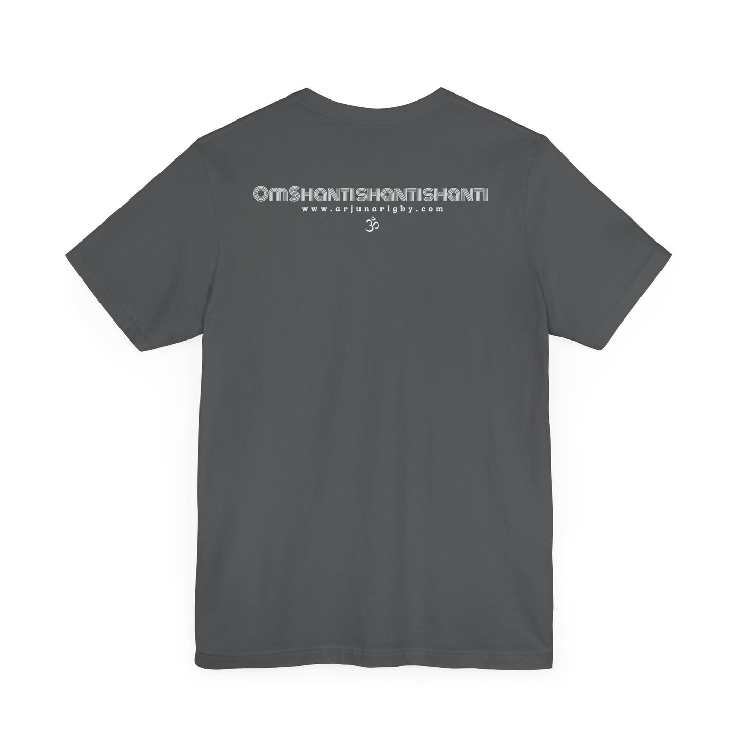 Om Shanti Shanti Shanti T-Shirt - Arjuna Rigby Art and Lifestyle Store