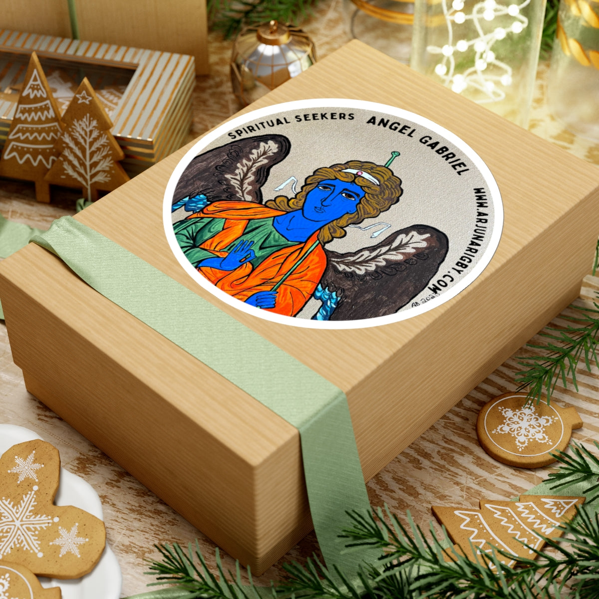 Angel Gabriel Sticker - Arjuna Rigby Art and Lifestyle Store