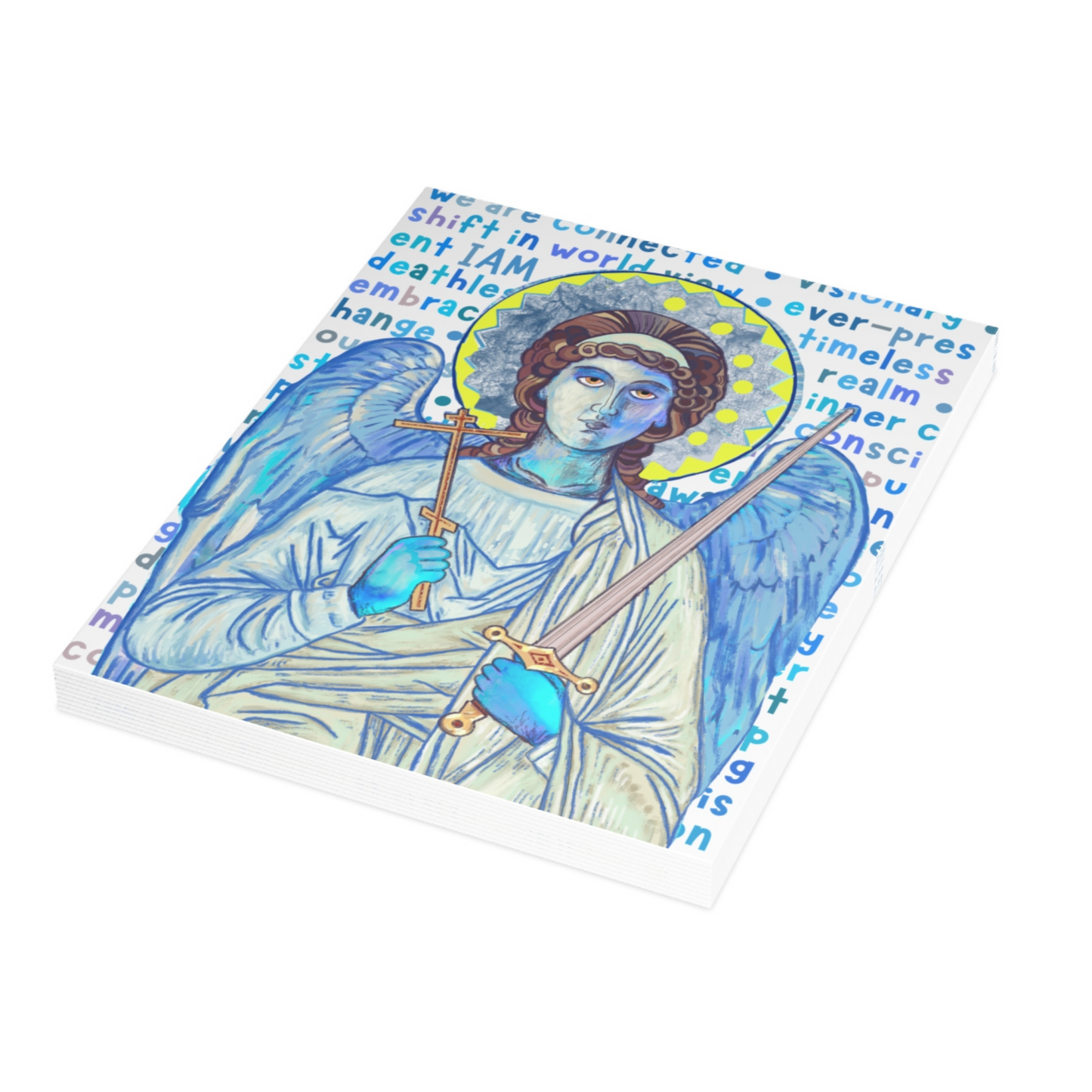 Blue Angel Greeting Card