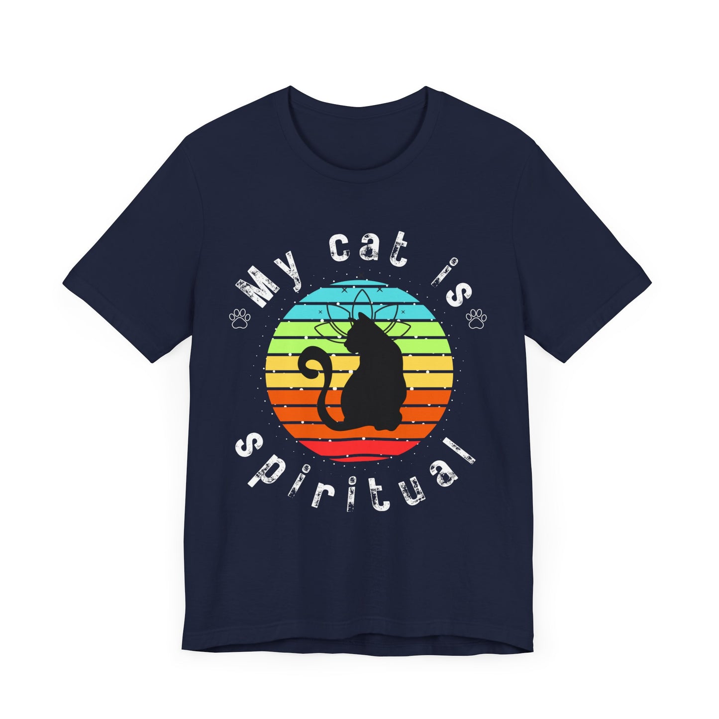 My Cat is Spiritual T-Shirt - Arjuna Rigby Art and Lifestyle Store