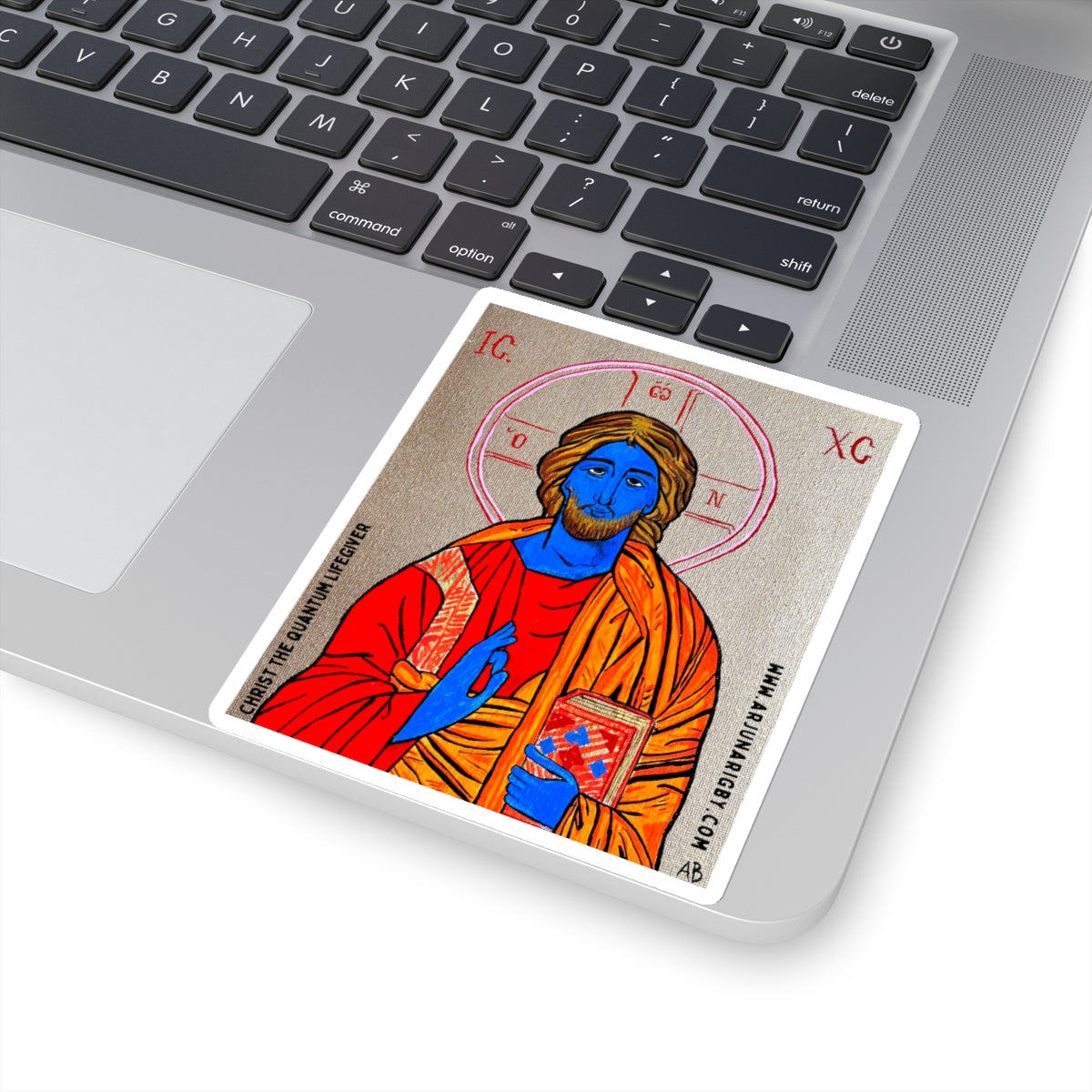 Christ the Quantum Lifegiver Sticker - Arjuna Rigby Art and Lifestyle Store