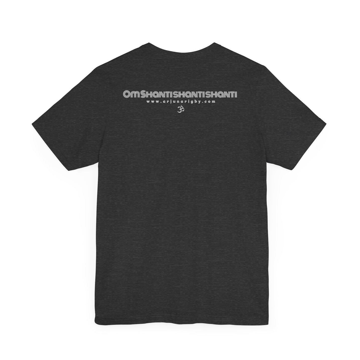 Om Shanti Shanti Shanti T-Shirt - Arjuna Rigby Art and Lifestyle Store
