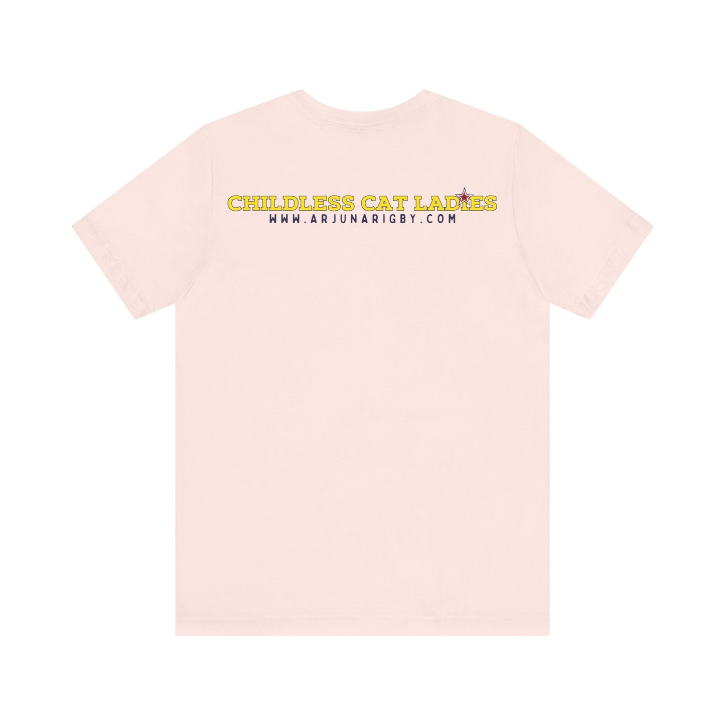 Arjuna Rigby Art & Lifestyle Kamala Harris Childless Cat Lady T-Shirt