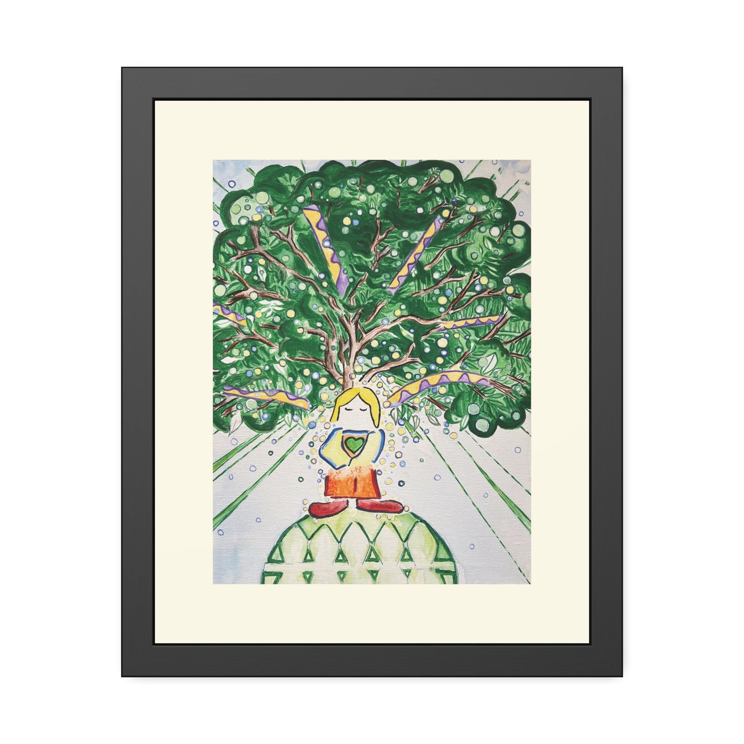 I Know the Trees Love Me Framed Fine Art Print