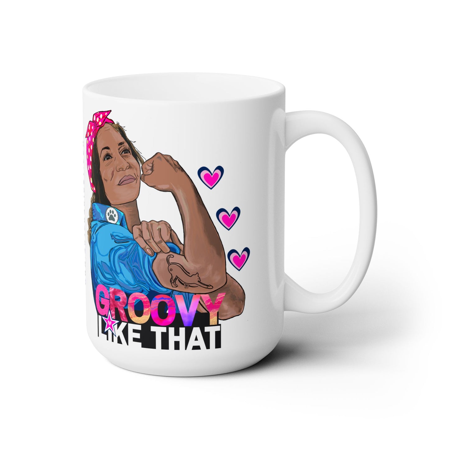 Groovy Like That: The Divine Feminine Large Ceramic Mug
