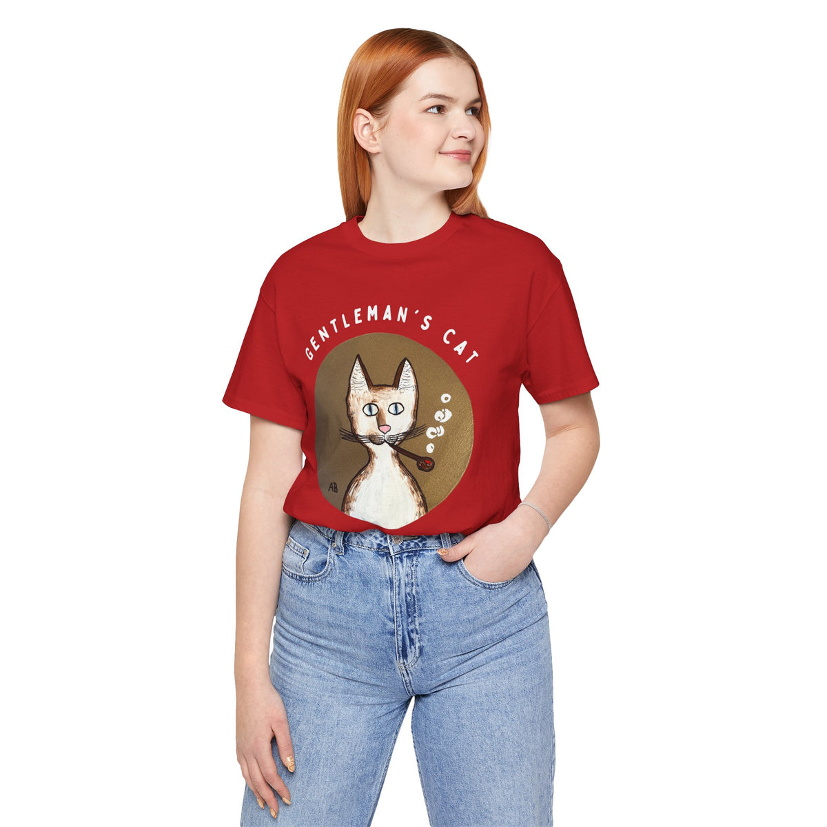 Gentleman's Cat T-Shirt - Arjuna Rigby Art and Lifestyle Store