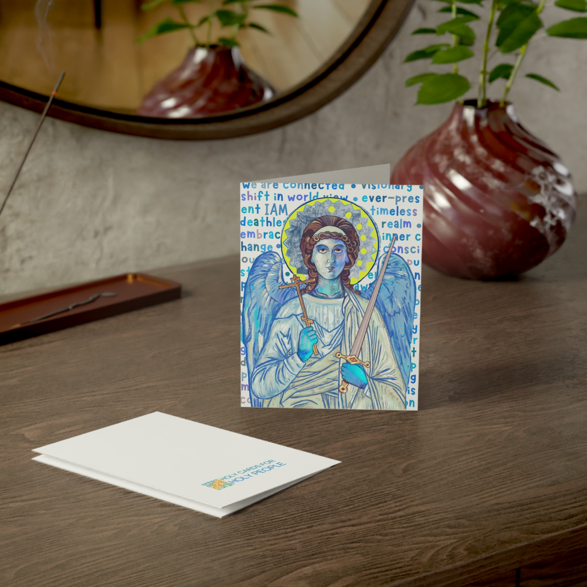Blue Angel Greeting Card