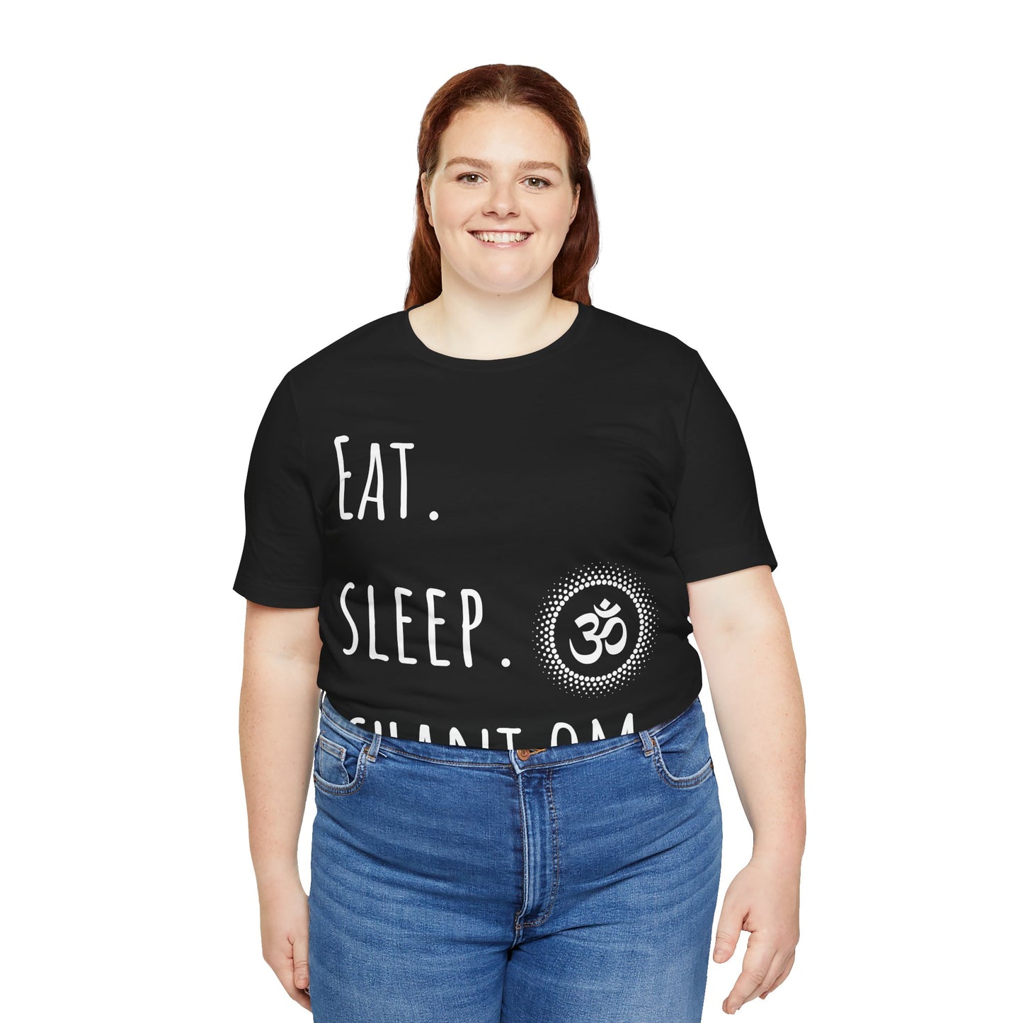 Eat. Sleep. Chant Om. T-Shirt - Arjuna Rigby Art and Lifestyle Store