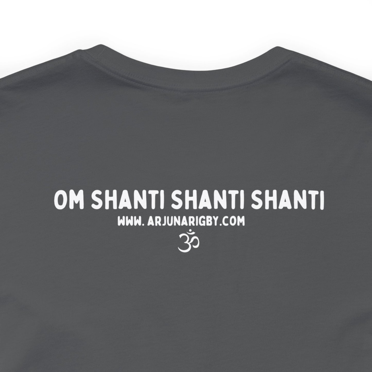 A Little Bit of OM Goes a Long Way T-Shirt - Arjuna Rigby Art and Lifestyle Store