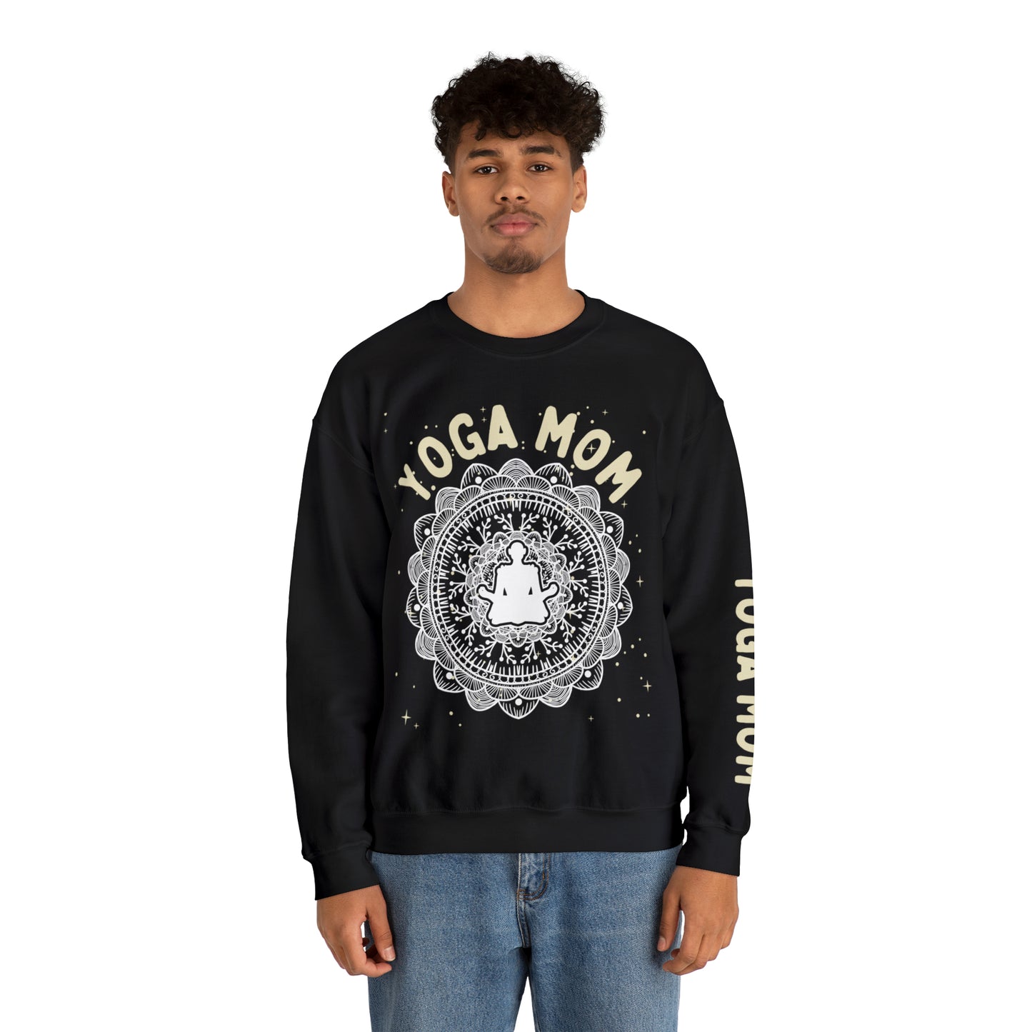Yoga Mom Crewneck Sweatshirt - Arjuna Rigby Art and Lifestyle Store