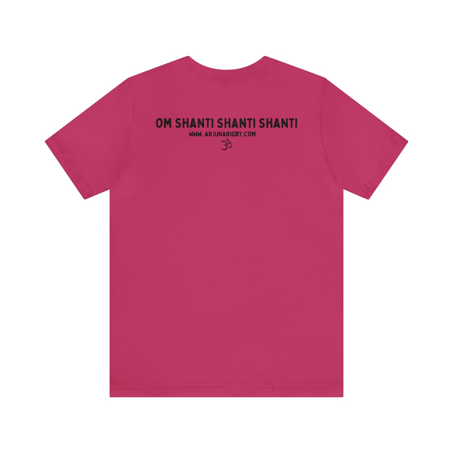 Pink Triangle OM T-Shirt - Arjuna Rigby Art and Lifestyle Store