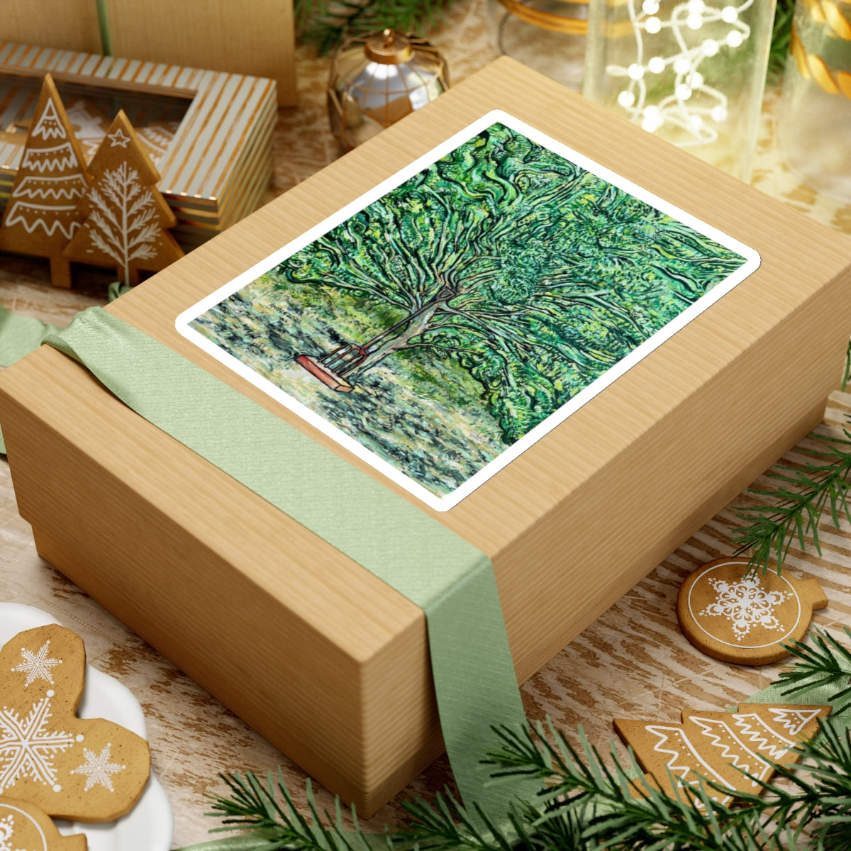 The Pear Tree Sticker - Arjuna Rigby Art and Lifestyle Store