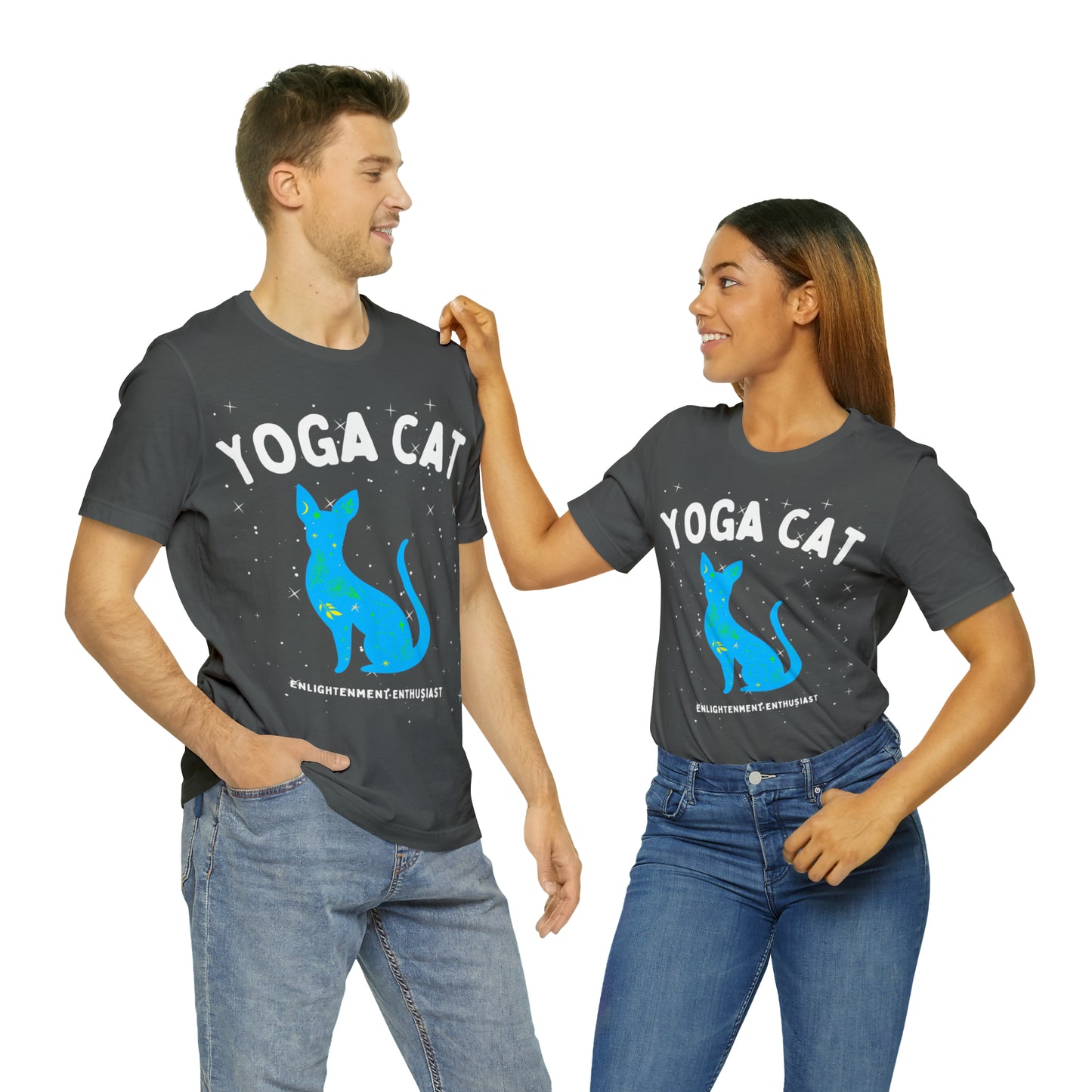 Yoga Cat T-Shirt - Arjuna Rigby Art and Lifestyle Store