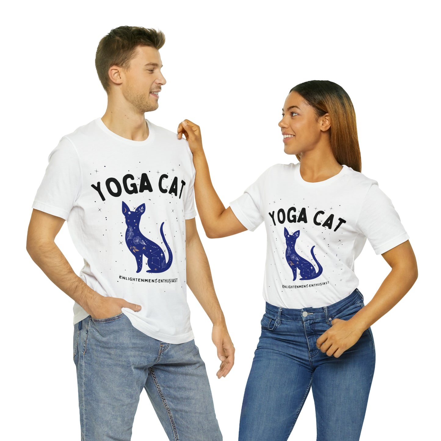 Yoga Cat T-Shirt - Arjuna Rigby Art and Lifestyle Store