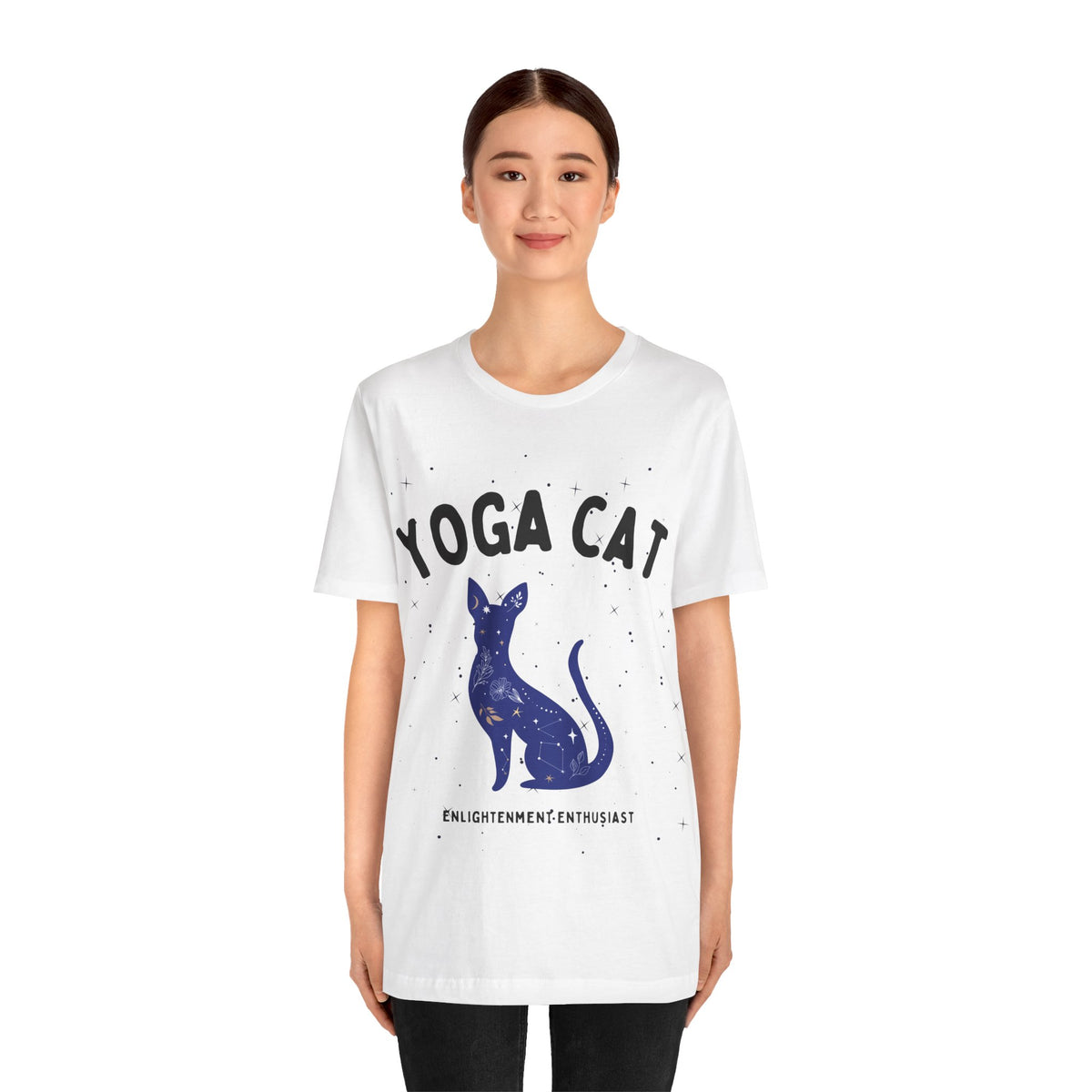 Yoga Cat T-Shirt - Arjuna Rigby Art and Lifestyle Store