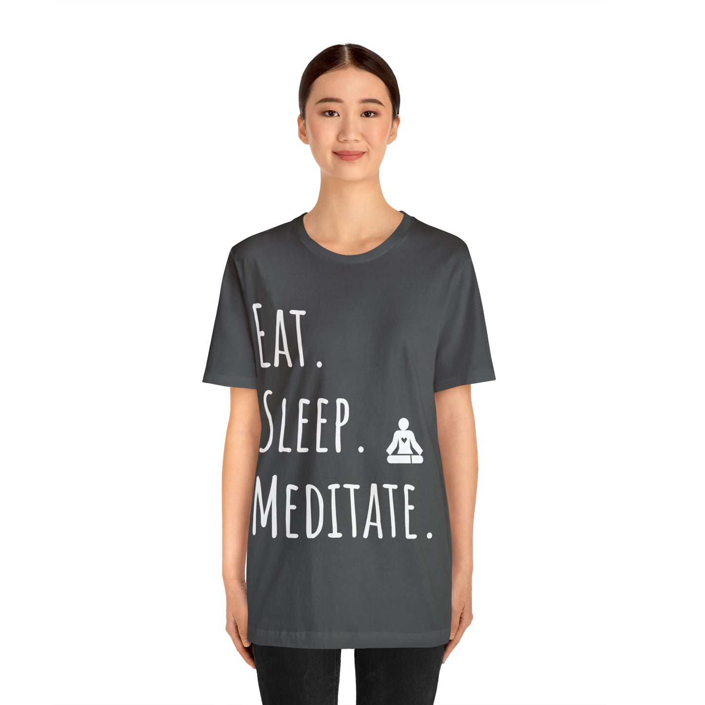 Eat. Sleep. Meditate. T-Shirt - Arjuna Rigby Art and Lifestyle Store