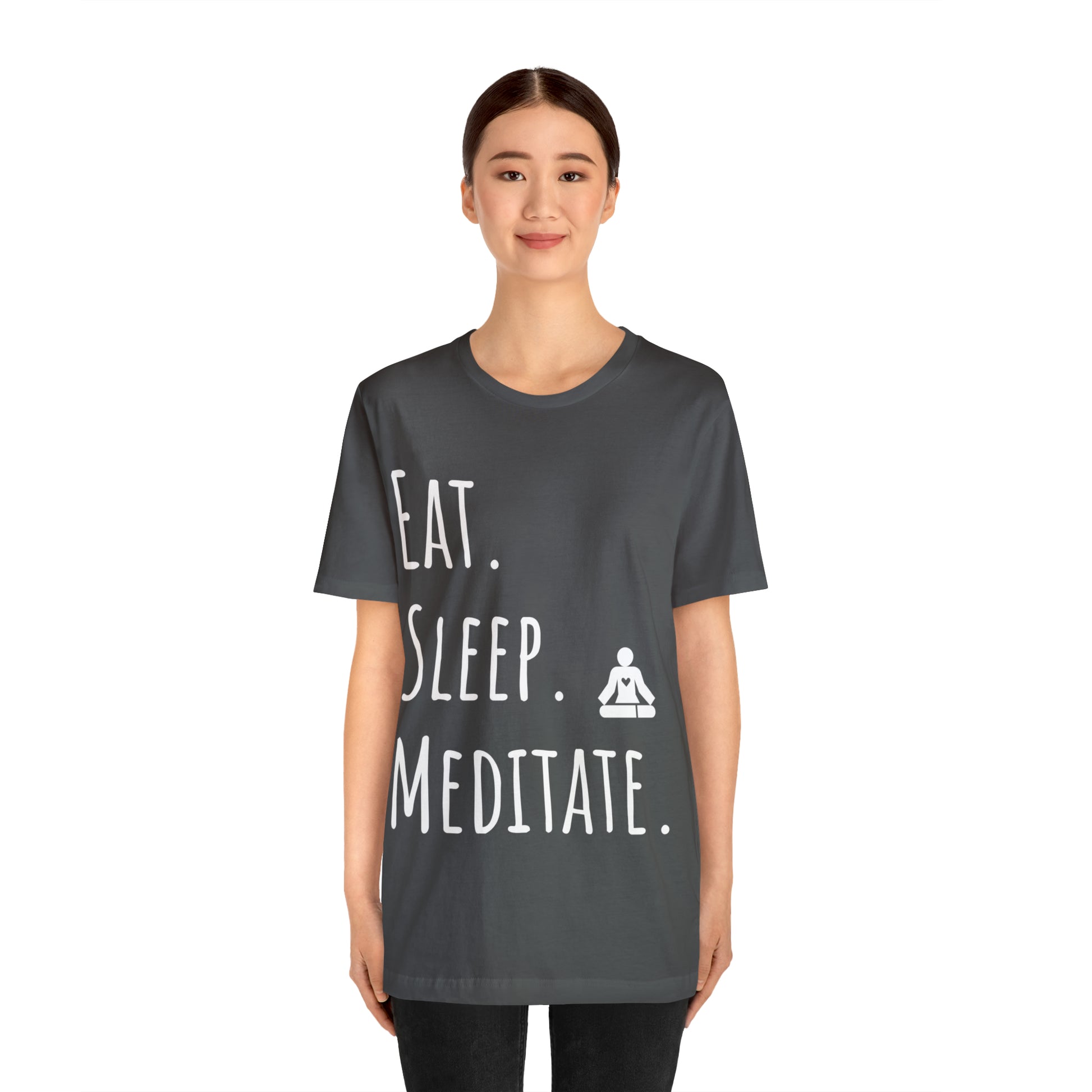 Eat. Sleep. Meditate. T-Shirt - Arjuna Rigby Art and Lifestyle Store
