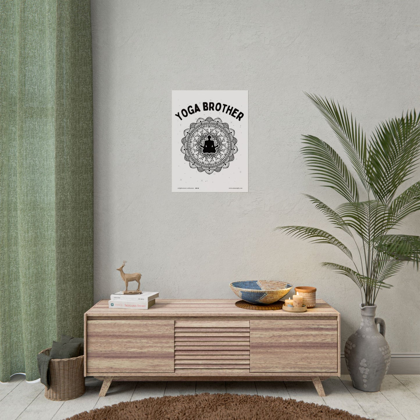 Yoga Brother Rolled Fine Art Print