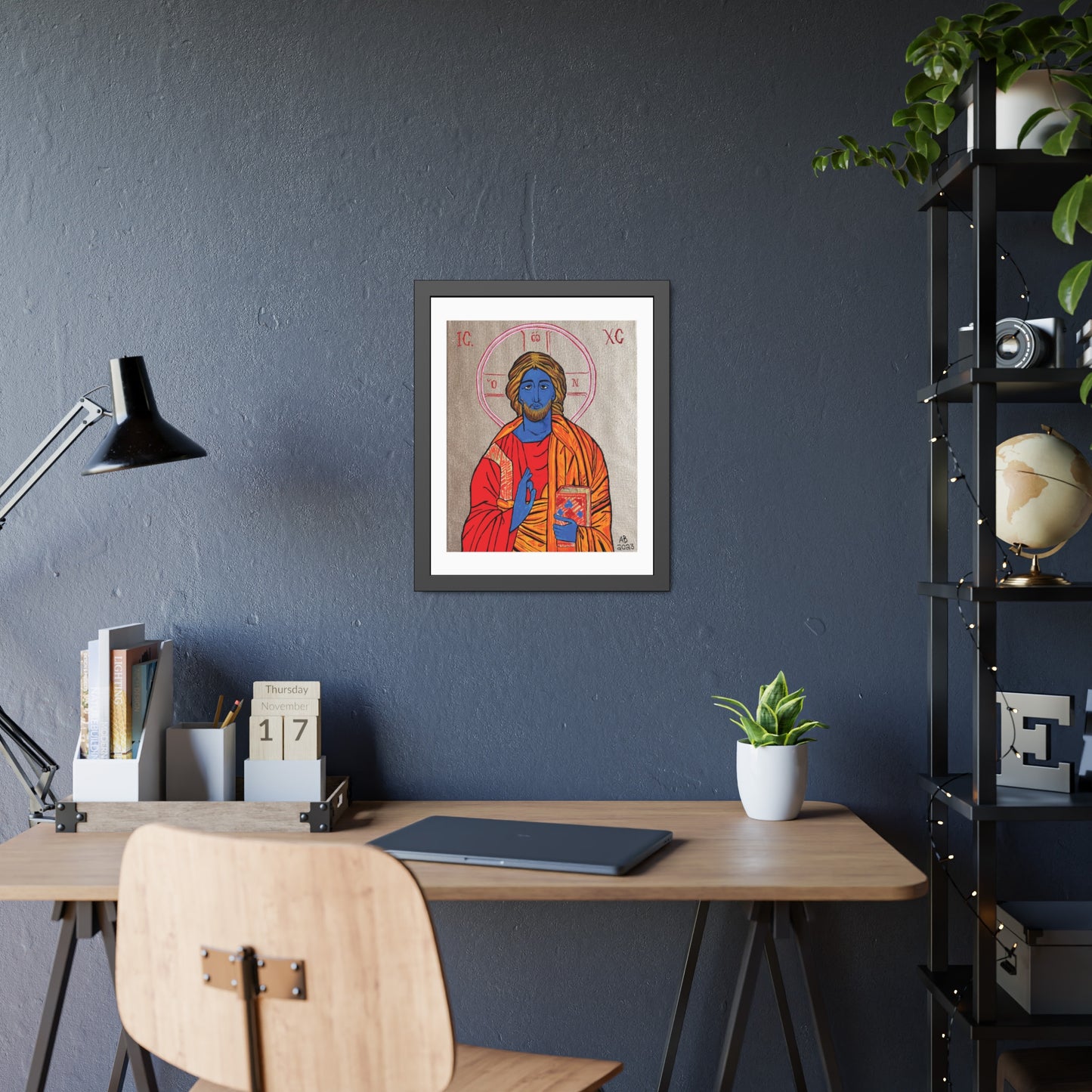 Christ the Quantum Lifegiver Framed Fine Art Posters - Arjuna Rigby Art and Lifestyle Store