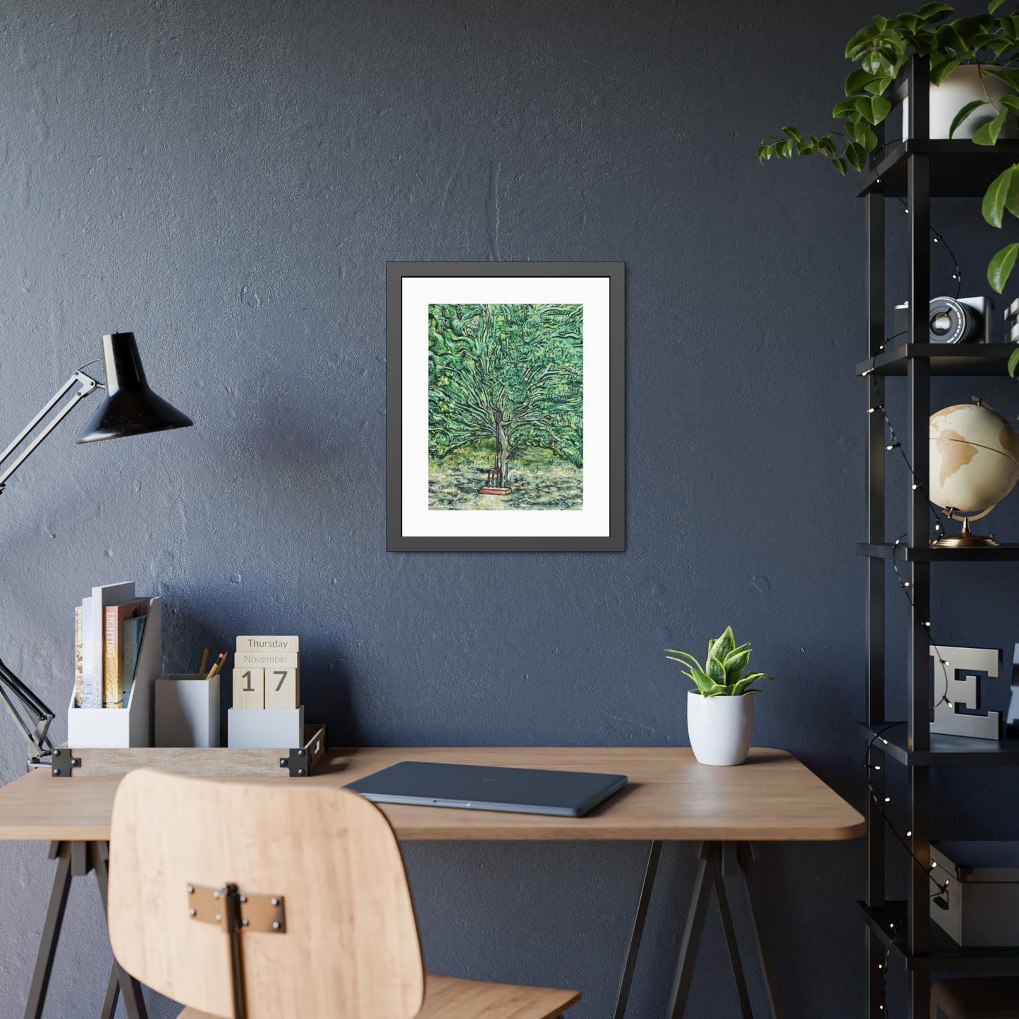 The Pear Tree or Dennis's Pitchfork Framed Fine Art Print
