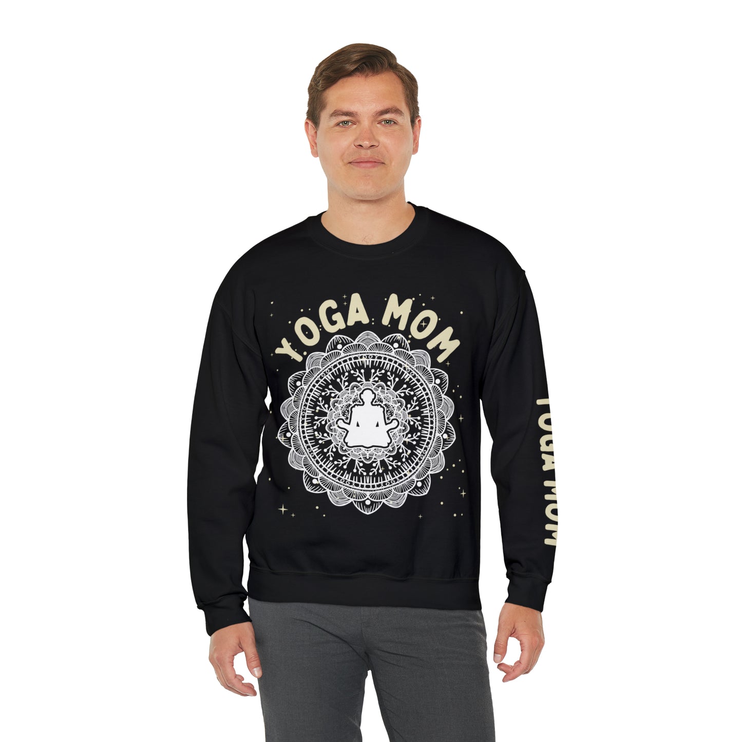 Yoga Mom Crewneck Sweatshirt - Arjuna Rigby Art and Lifestyle Store