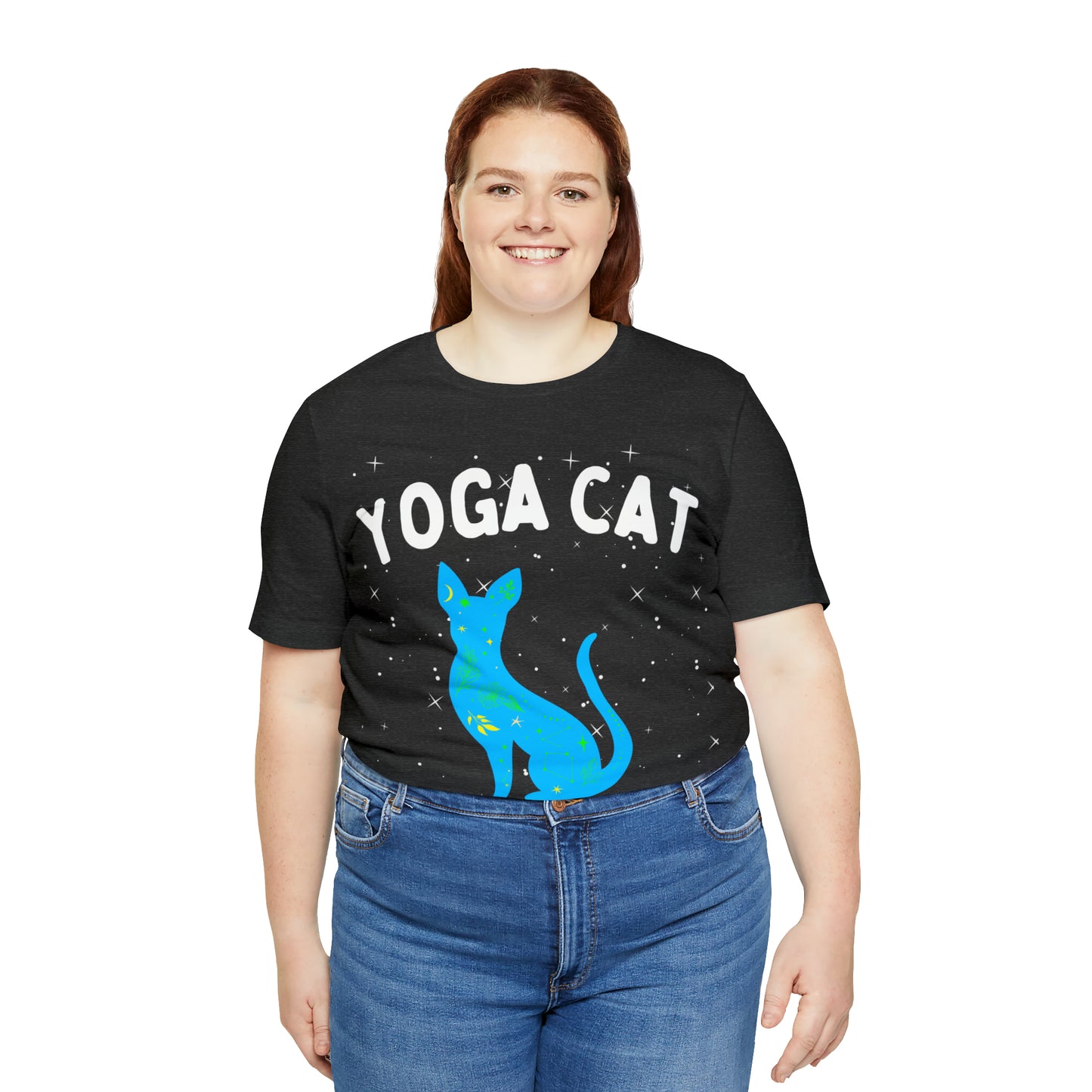 Yoga Cat T-Shirt - Arjuna Rigby Art and Lifestyle Store