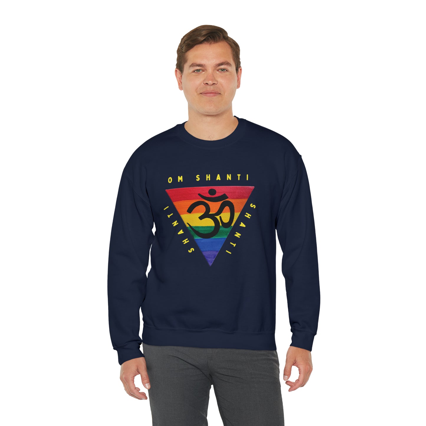 Rainbow Triangle OM Crewneck Sweatshirt