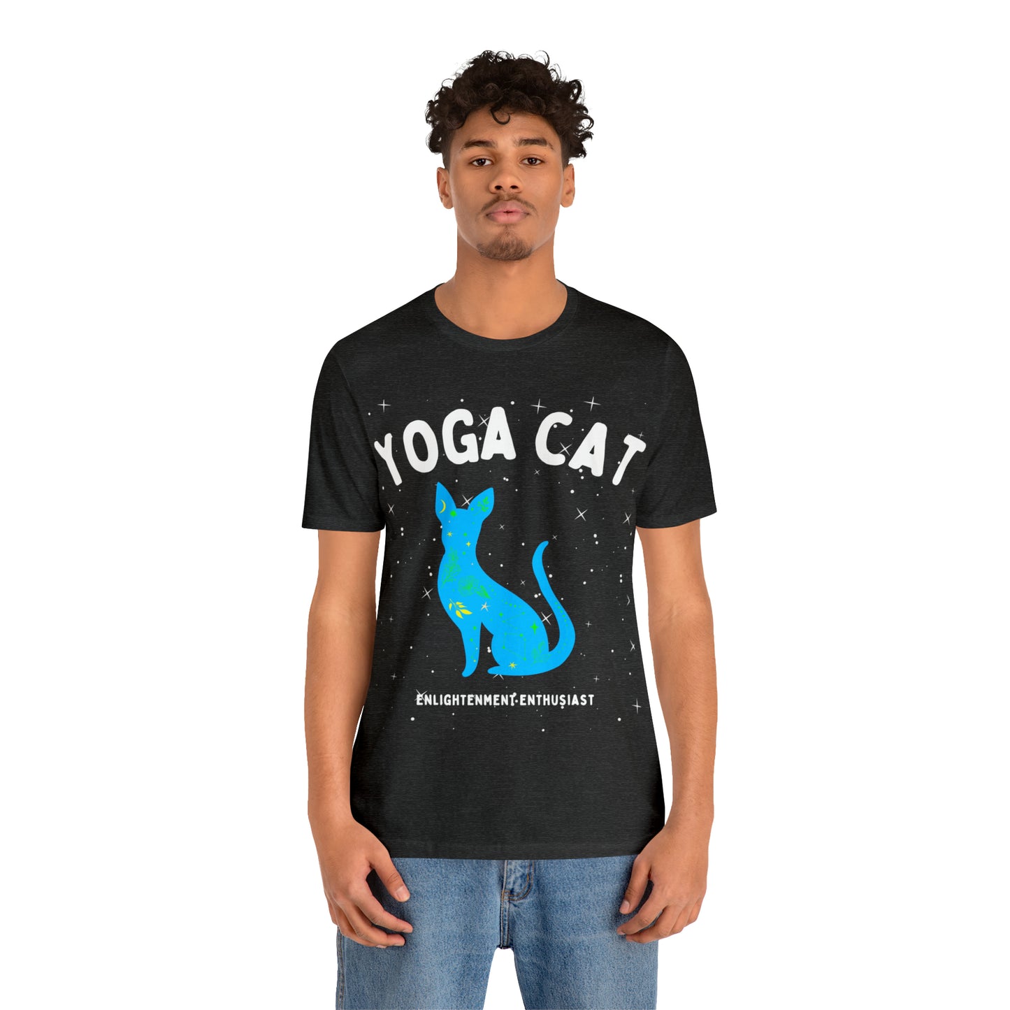 Yoga Cat T-Shirt - Arjuna Rigby Art and Lifestyle Store