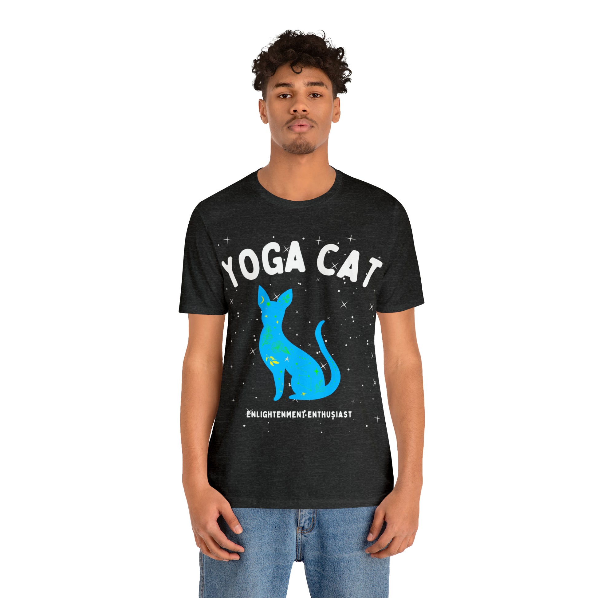 Yoga Cat T-Shirt - Arjuna Rigby Art and Lifestyle Store