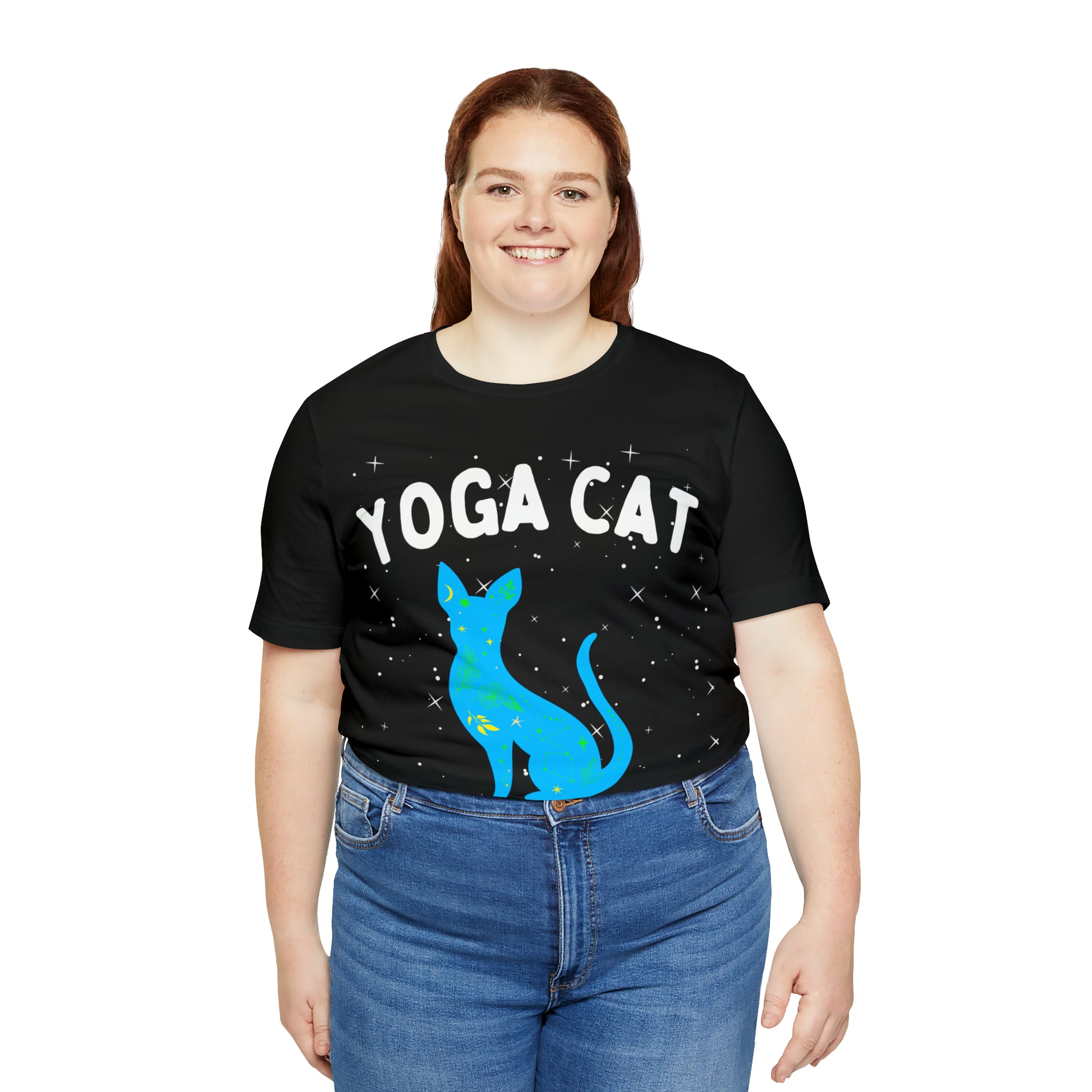Yoga Cat T-Shirt - Arjuna Rigby Art and Lifestyle Store