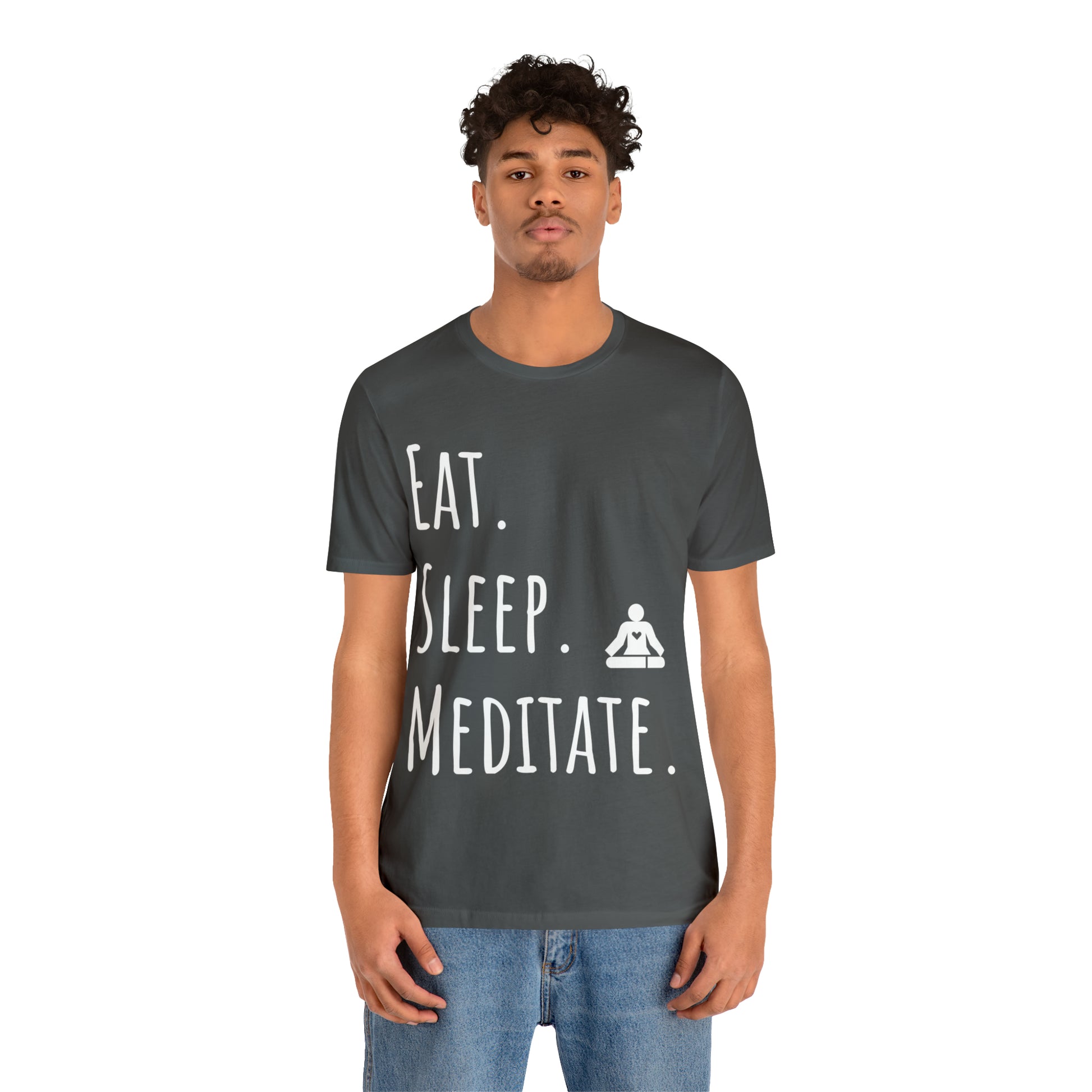 Eat. Sleep. Meditate. T-Shirt - Arjuna Rigby Art and Lifestyle Store