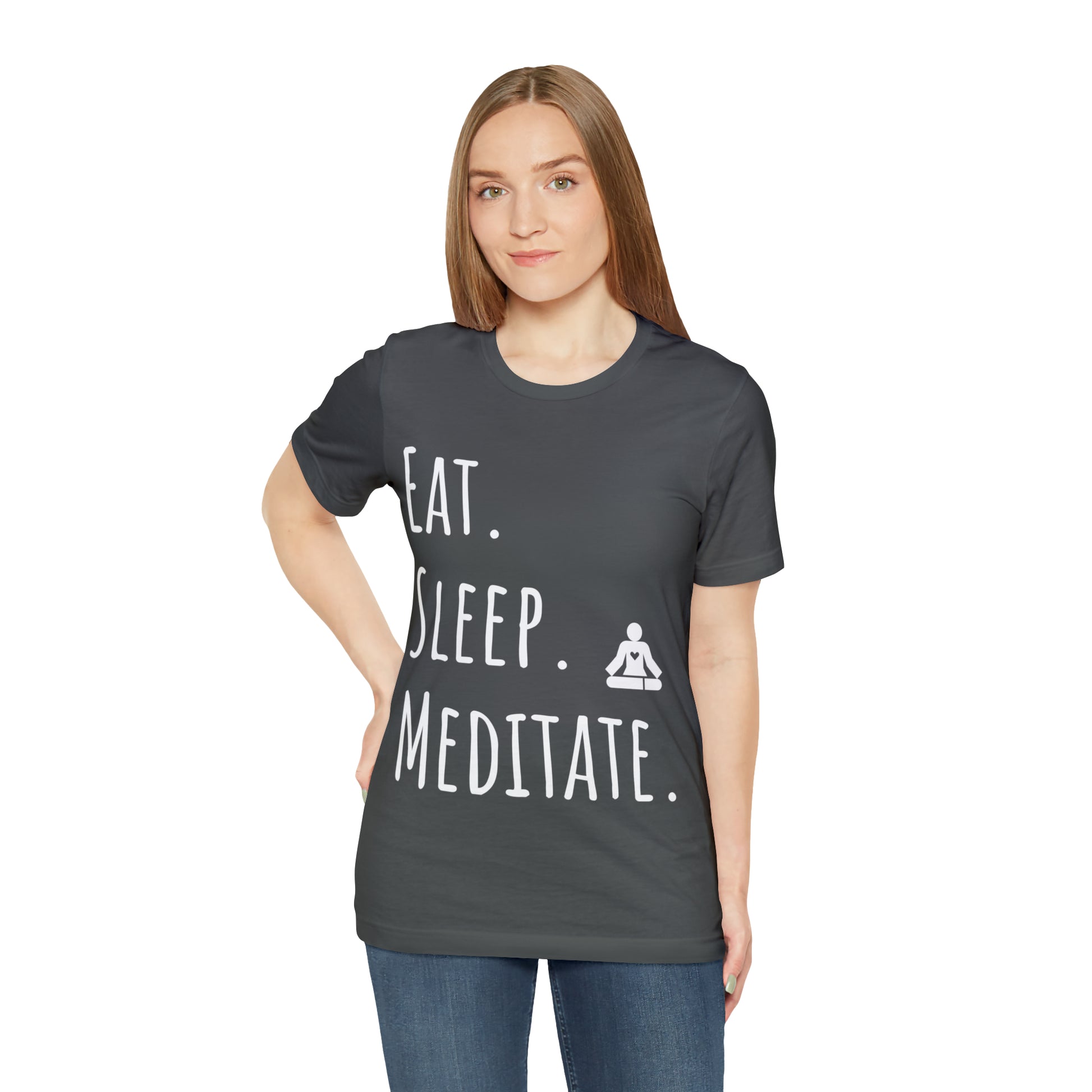 Eat. Sleep. Meditate. T-Shirt - Arjuna Rigby Art and Lifestyle Store