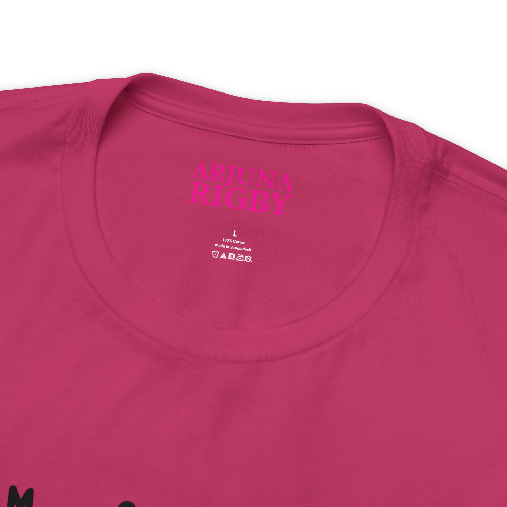 Pink Triangle OM T-Shirt - Arjuna Rigby Art and Lifestyle Store