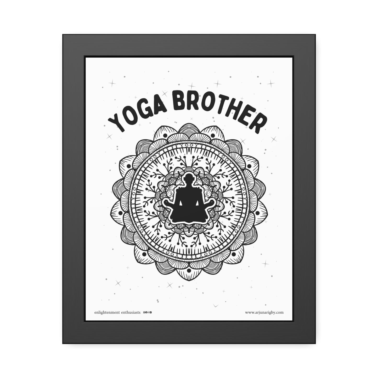 Yoga Brother Framed Fine Art Posters