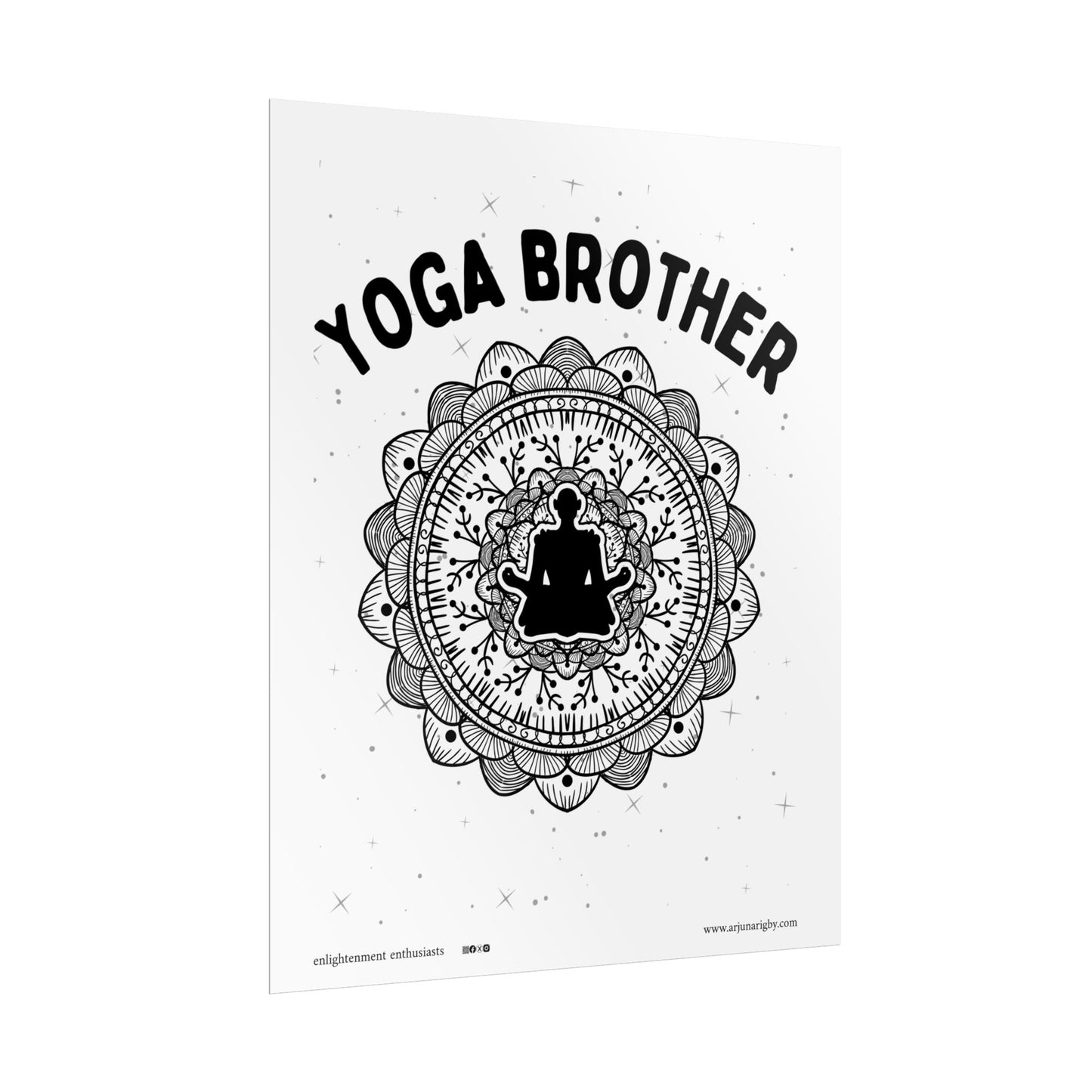 Yoga Brother Rolled Fine Art Print