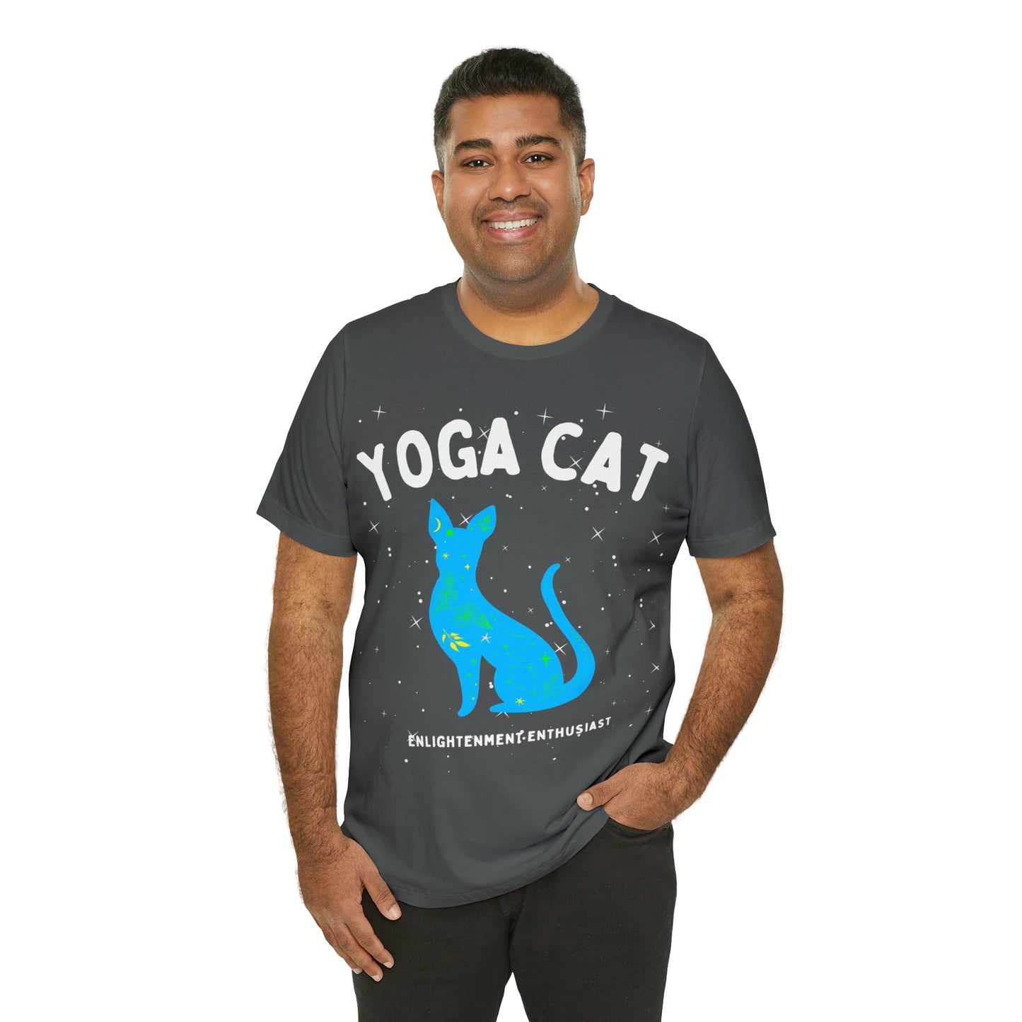 Yoga Cat T-Shirt - Arjuna Rigby Art and Lifestyle Store