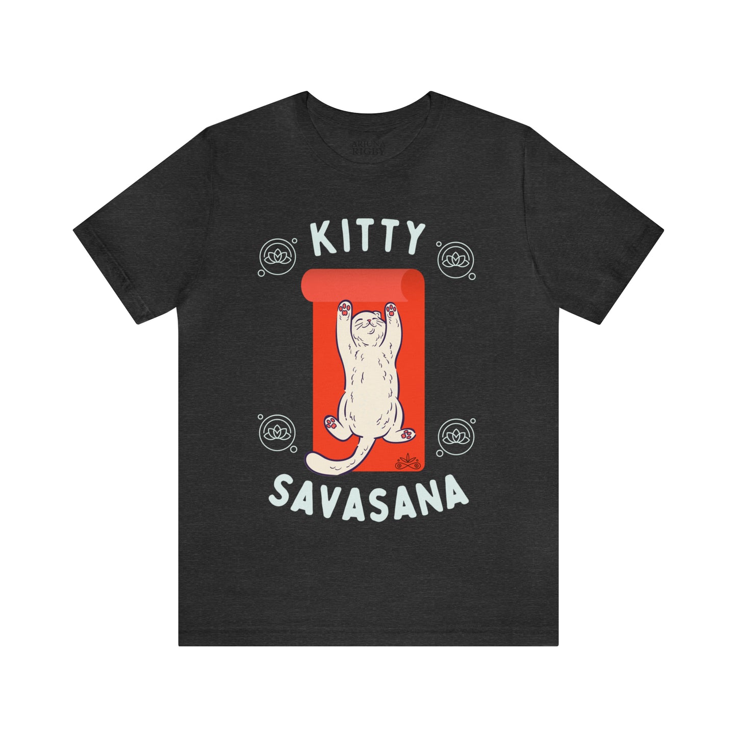 Kitty Savasana - Classic T-Shirt - Arjuna Rigby Art and Lifestyle Store