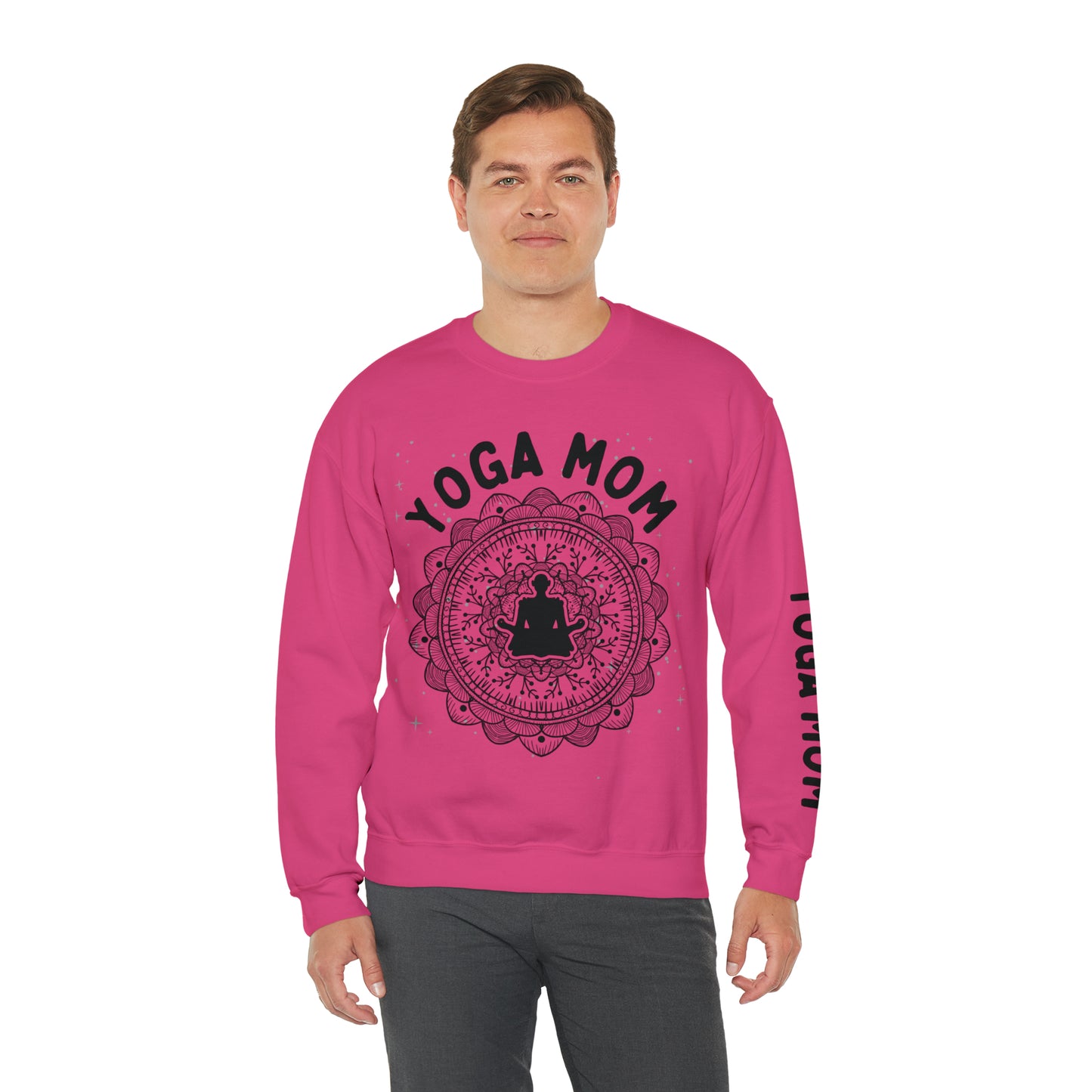 Yoga Mom Crewneck Sweatshirt - Arjuna Rigby Art and Lifestyle Store
