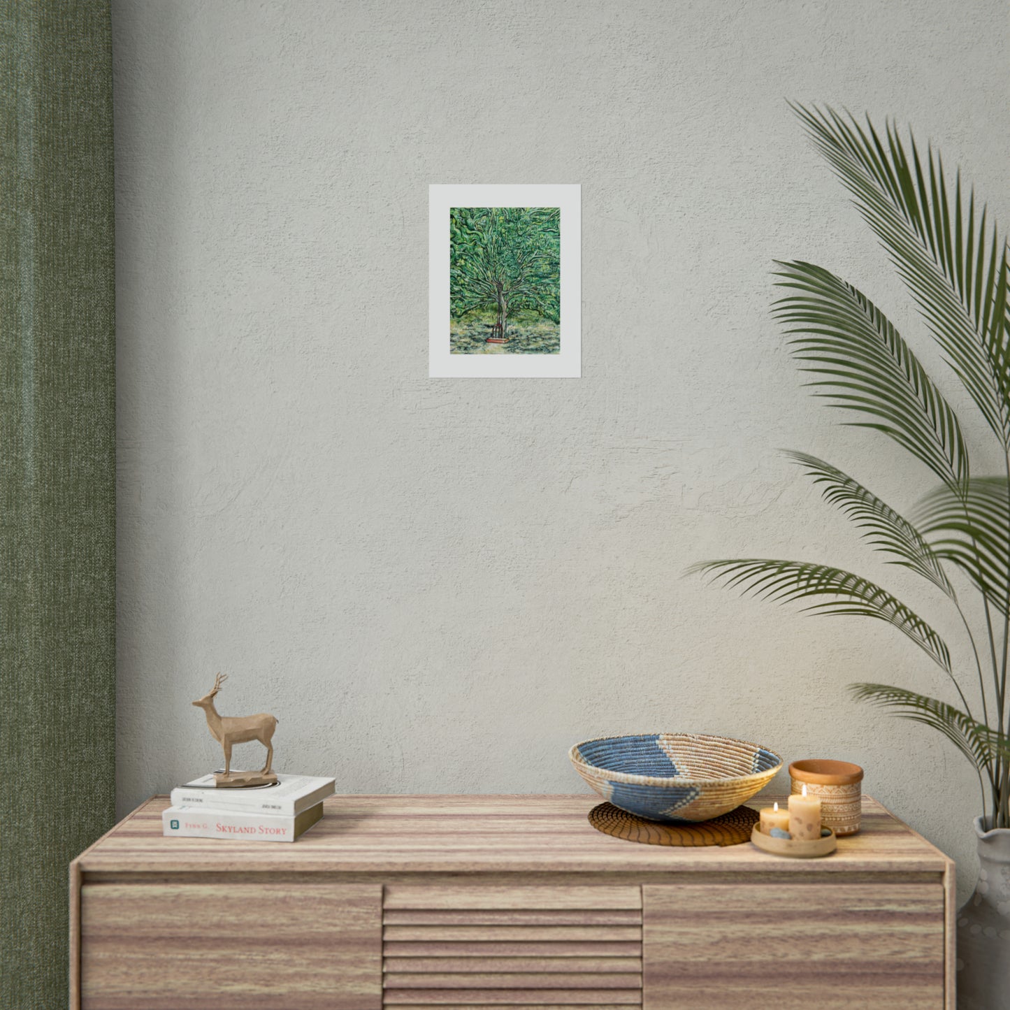 The Pear Tree or Dennis's Pitchfork Rolled Fine Art Print