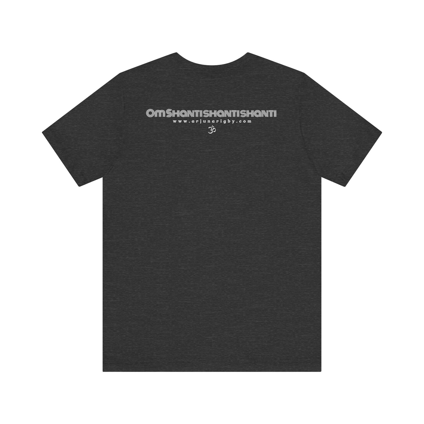 Om Shanti Shanti Shanti T-Shirt - Arjuna Rigby Art and Lifestyle Store