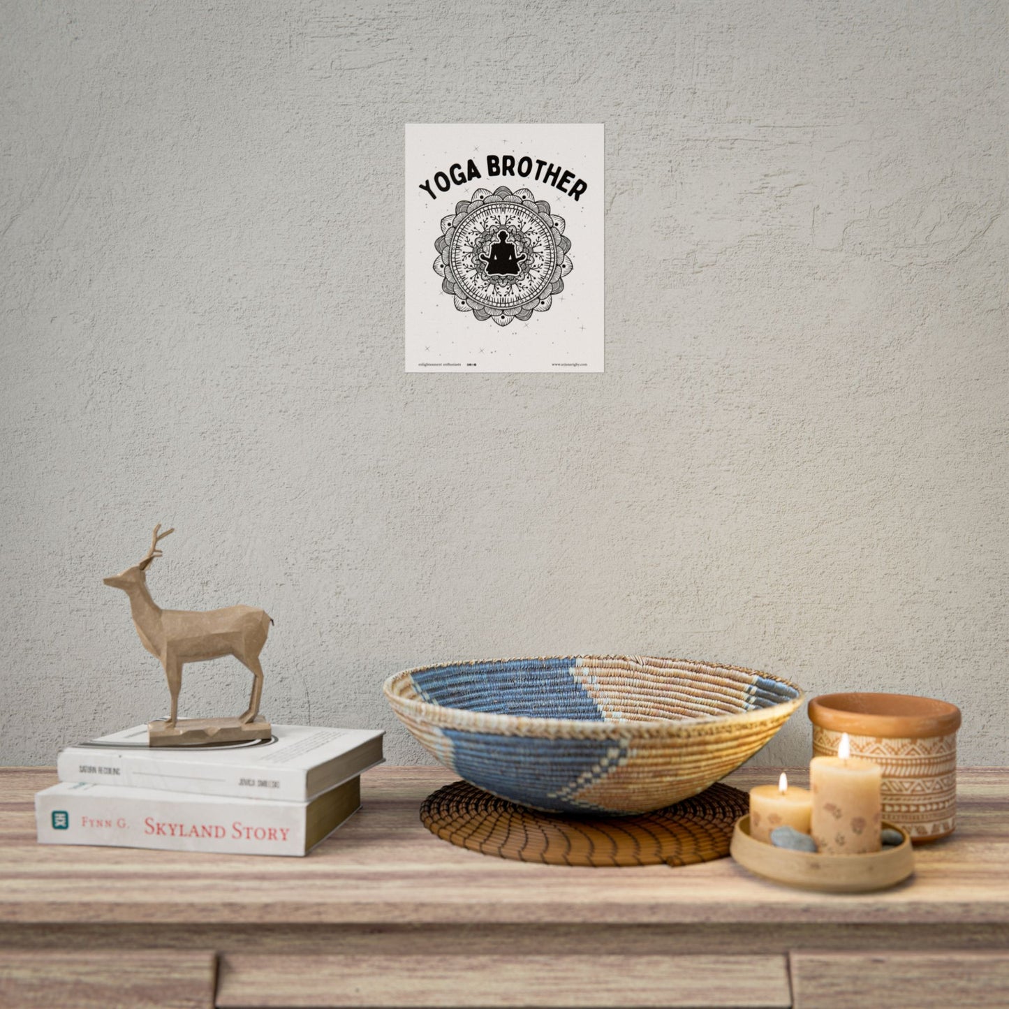 Yoga Brother Rolled Fine Art Print