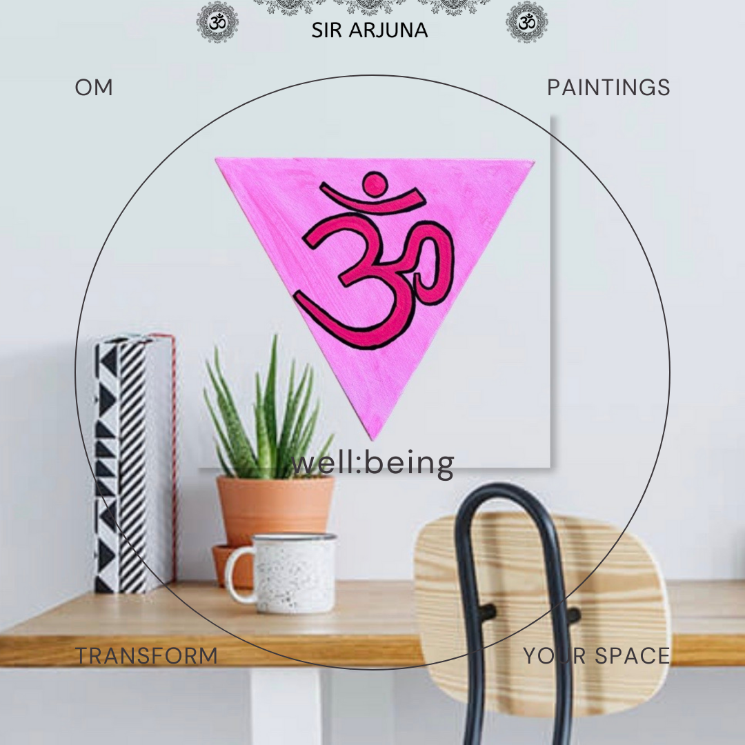 Pink Triangle OM - Arjuna Rigby Art and Lifestyle Store