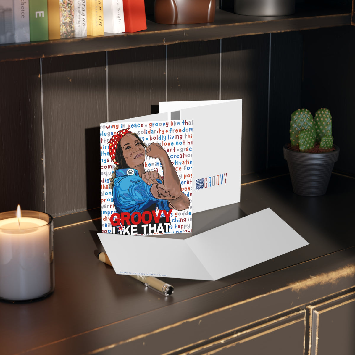 Groovy Greeting Card - Arjuna Rigby Art and Lifestyle Store