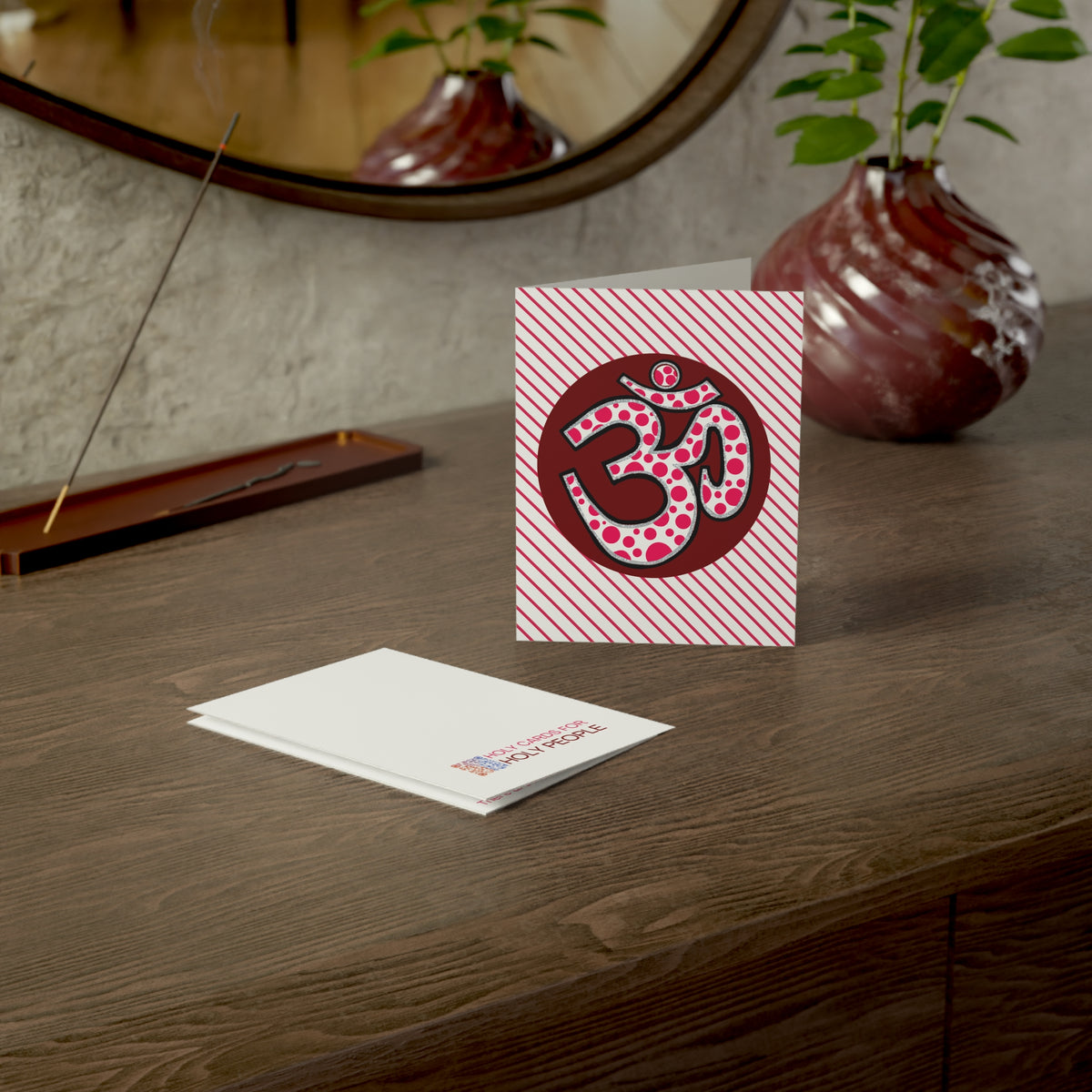 Polka Dot Om Greeting Card