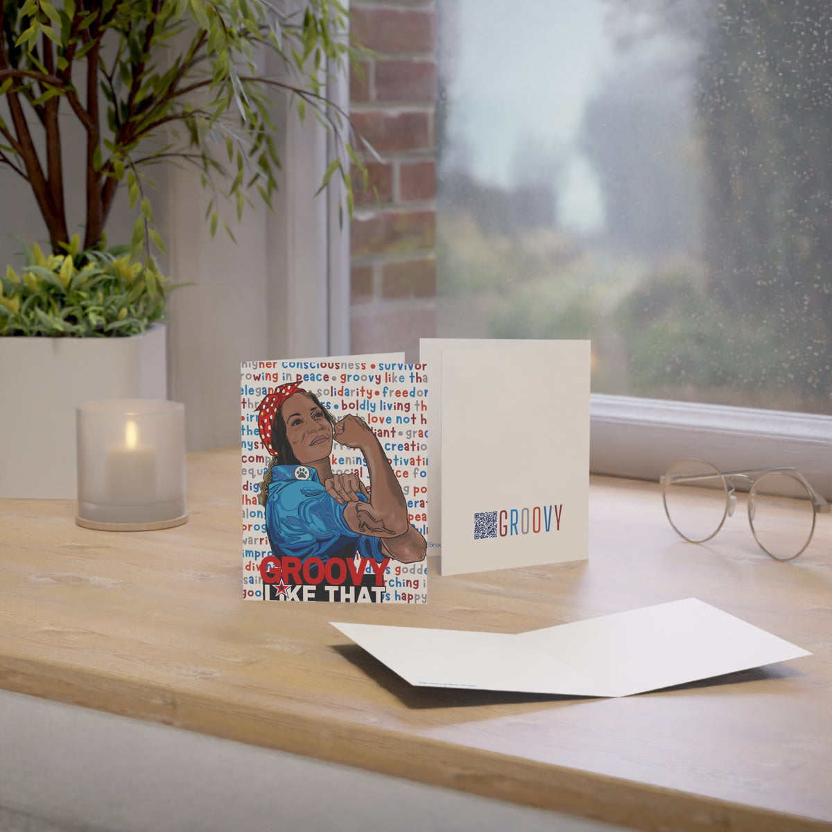 Groovy Greeting Card - Arjuna Rigby Art and Lifestyle Store