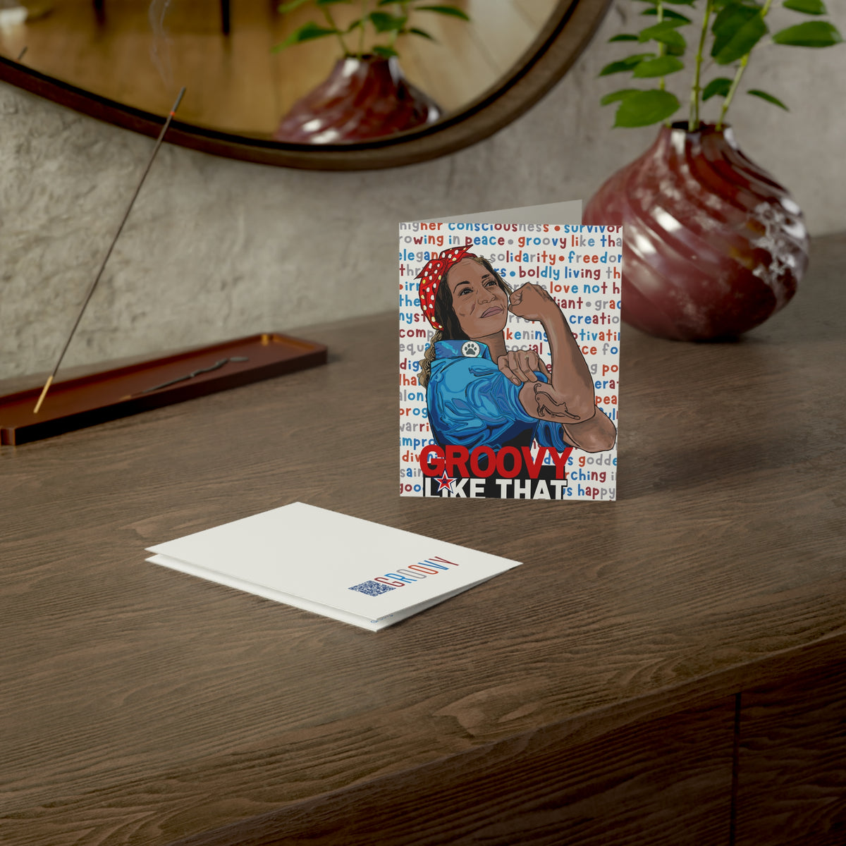 Groovy Greeting Card - Arjuna Rigby Art and Lifestyle Store