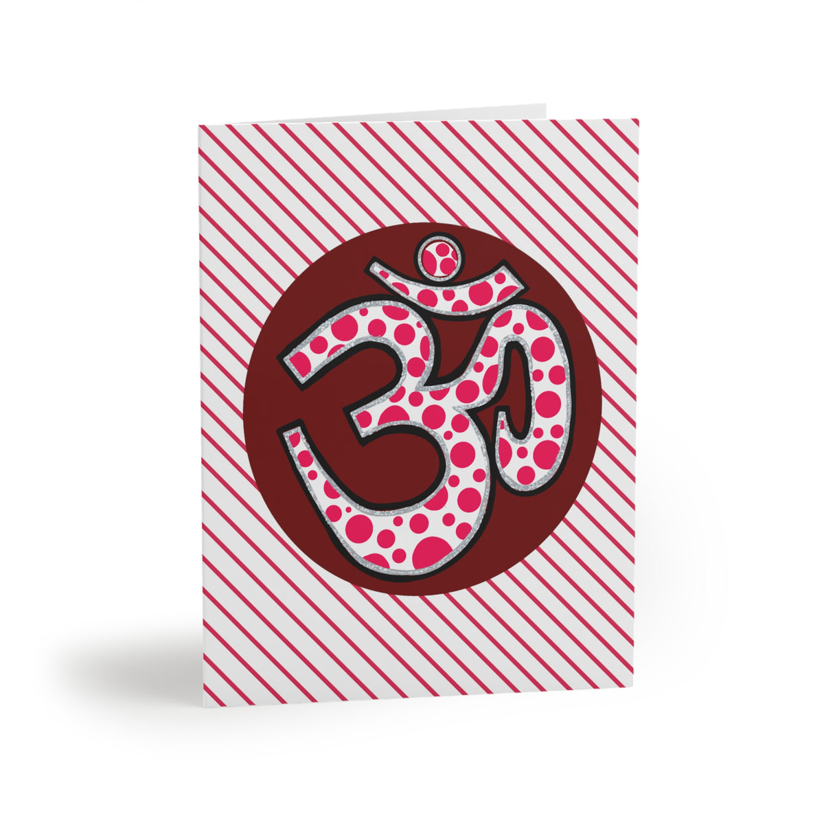Polka Dot Om Greeting Card