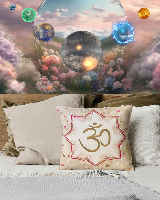 OM Throw Pillow
