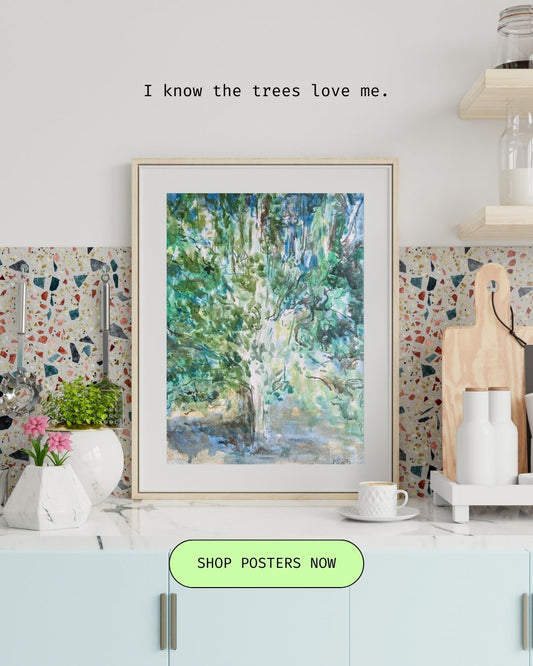 Pear Tree in Autumn Mist Rolled Fine Art Print - Arjuna Rigby Art and Lifestyle Store